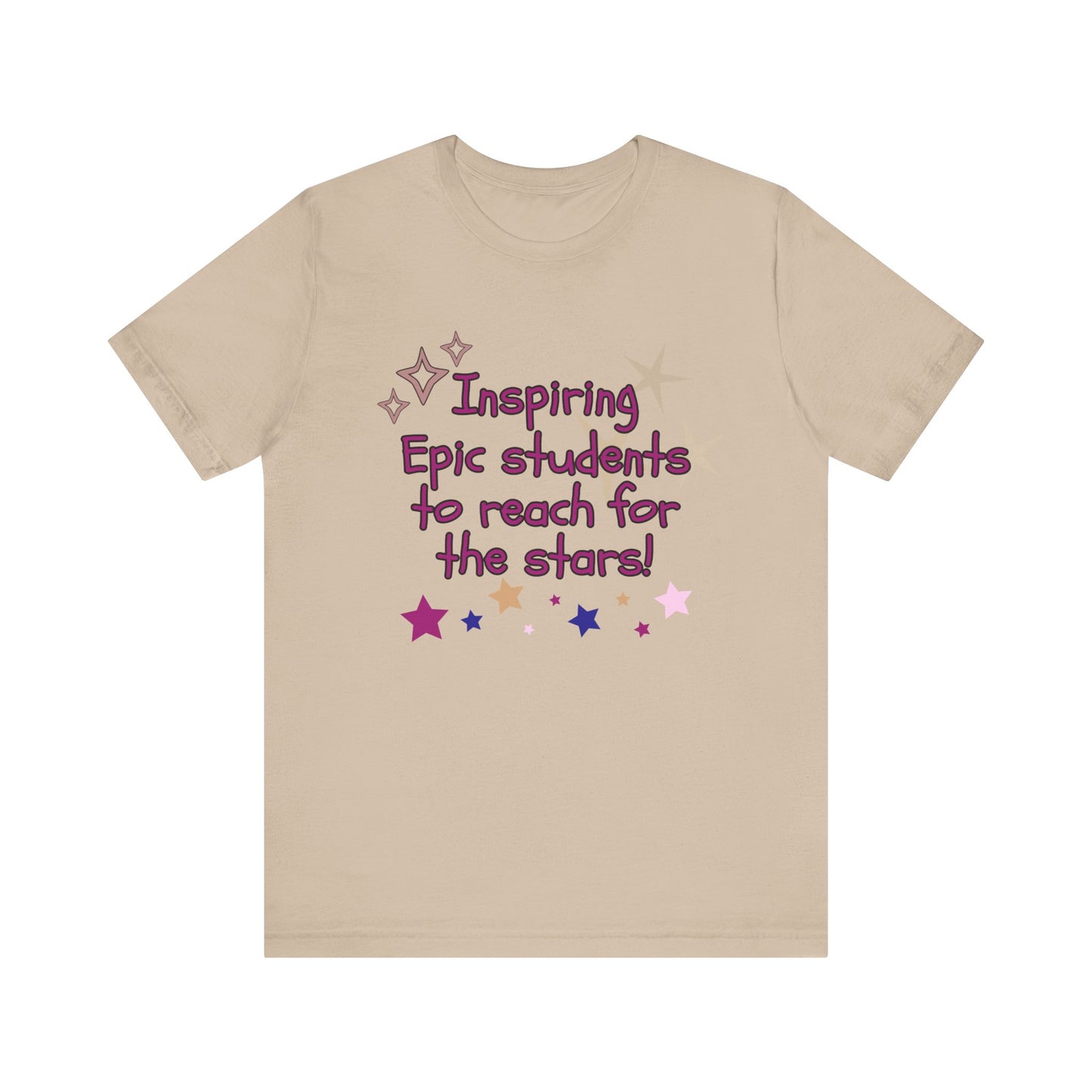 'Inspiring Epic Students To Reach For The Stars' Unisex Jersey Short Sleeve Tee