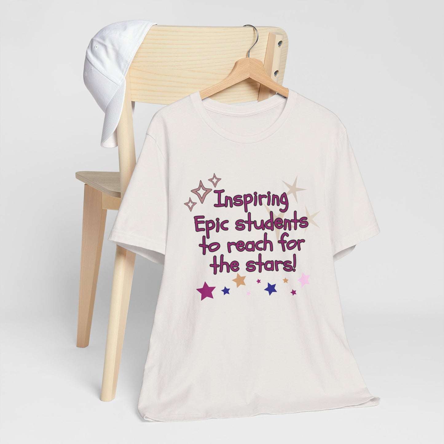'Inspiring Epic Students To Reach For The Stars' Unisex Jersey Short Sleeve Tee