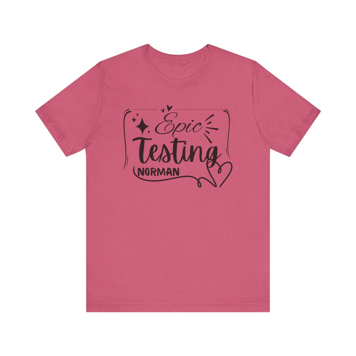 'Epic Testing Norman' Unisex Jersey Short Sleeve Tee
