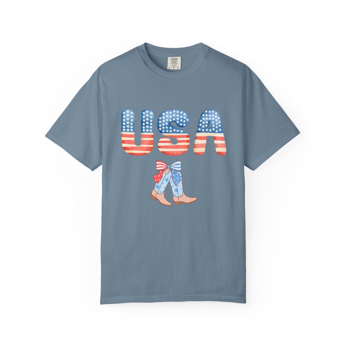 'USA' Unisex Garment-Dyed T-shirt