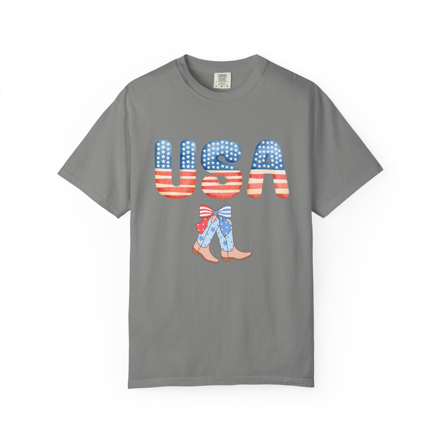 'USA' Unisex Garment-Dyed T-shirt