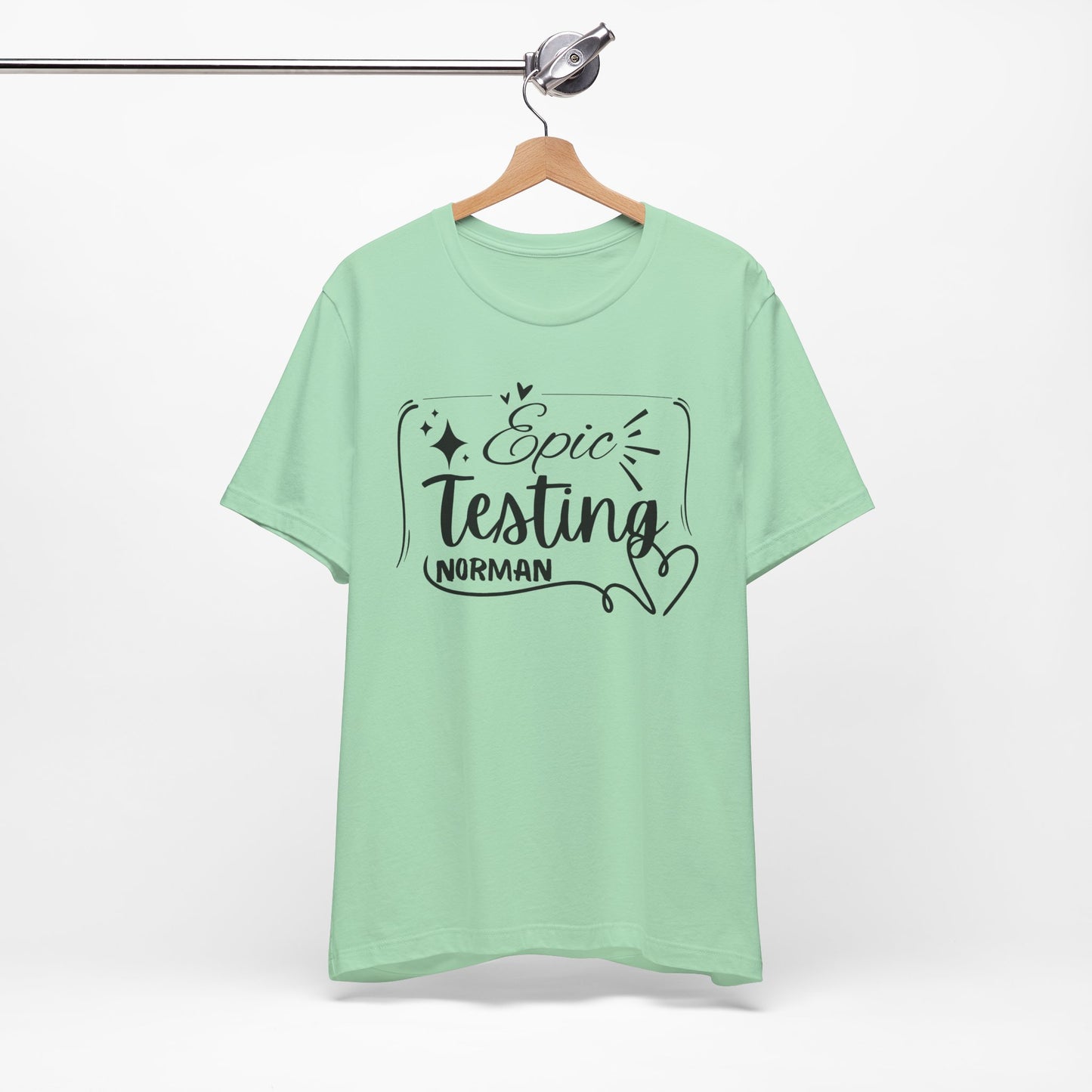 'Epic Testing Norman' Unisex Jersey Short Sleeve Tee