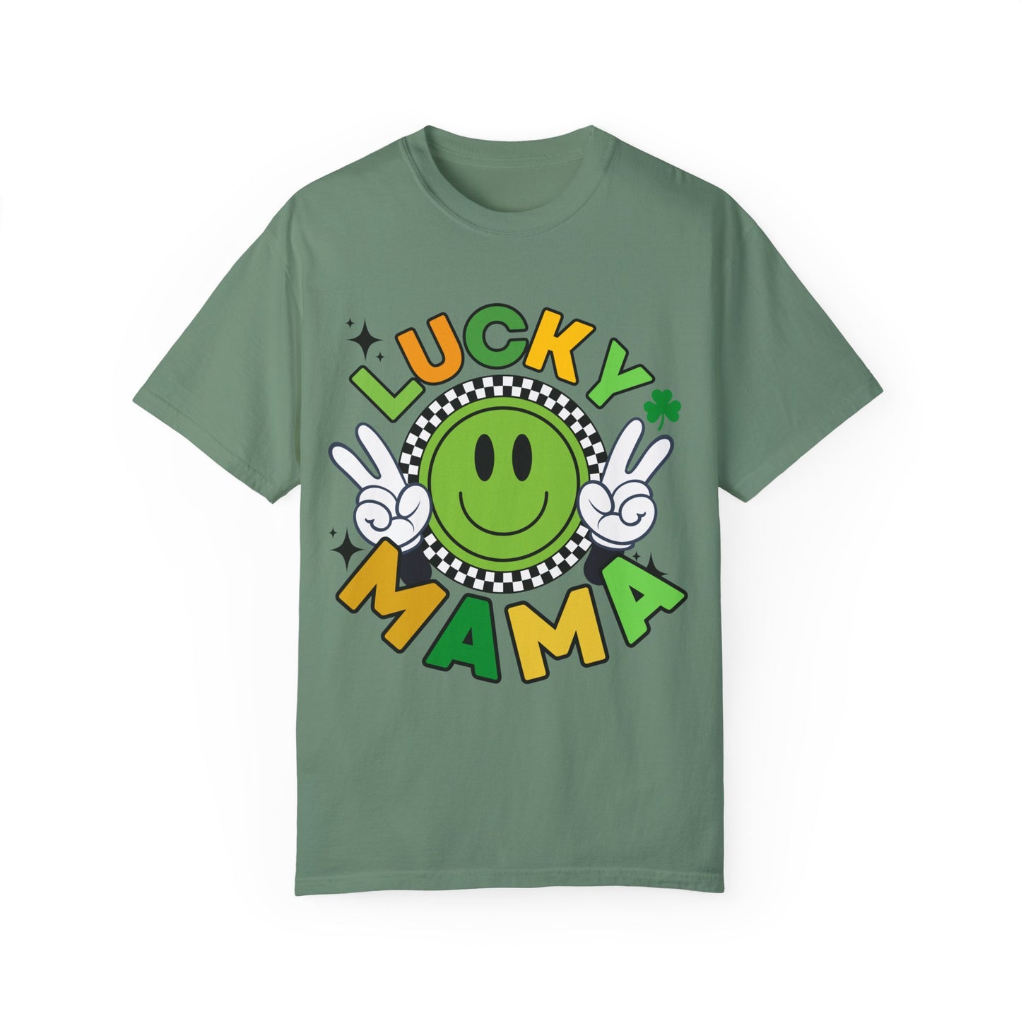 'Lucky Mama' Unisex Garment-Dyed T-shirt