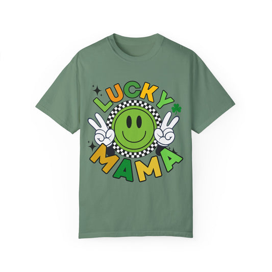 'Lucky Mama' Unisex Garment-Dyed T-shirt
