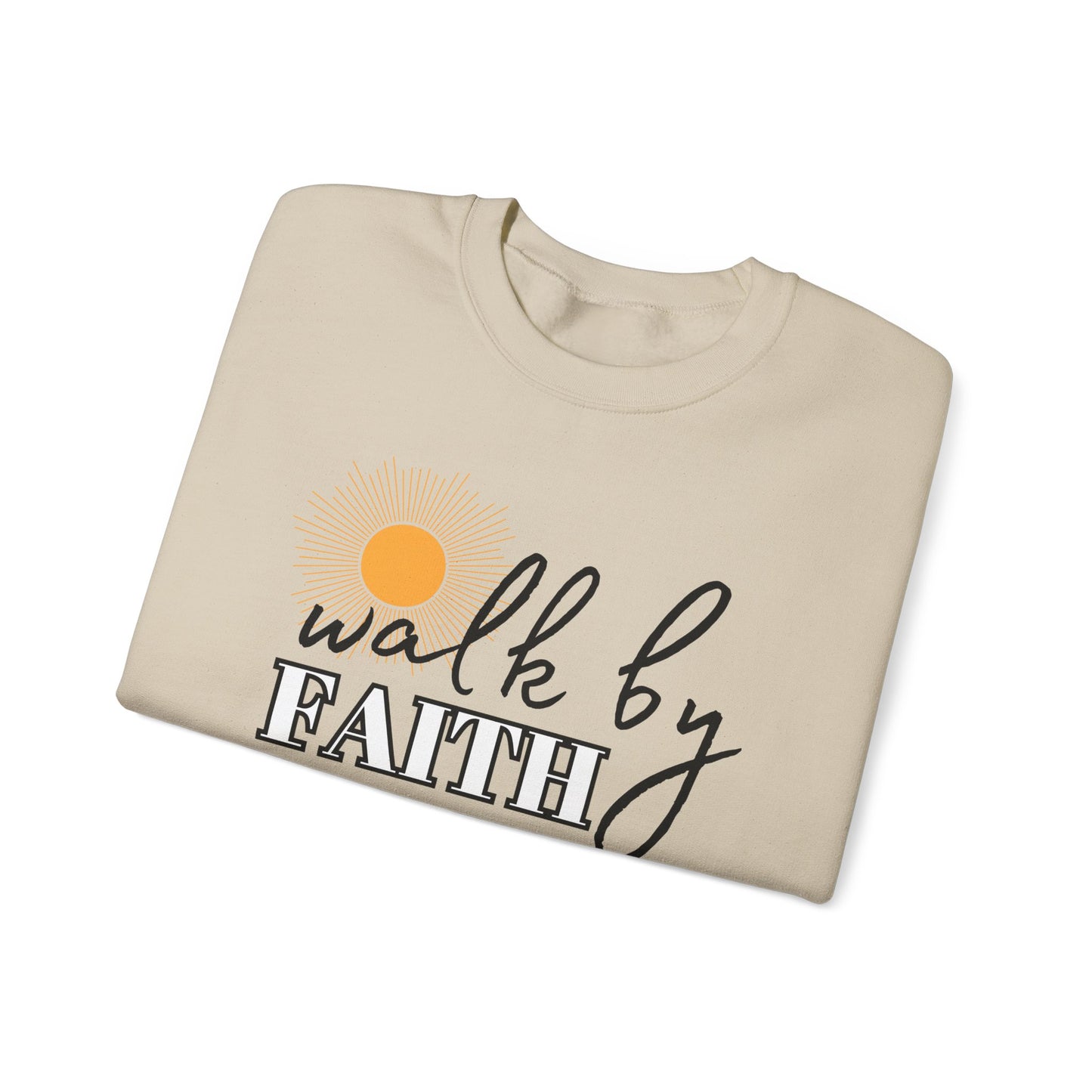 'Walk by Faith' Unisex Heavy Blend™ Crewneck Sweatshirt