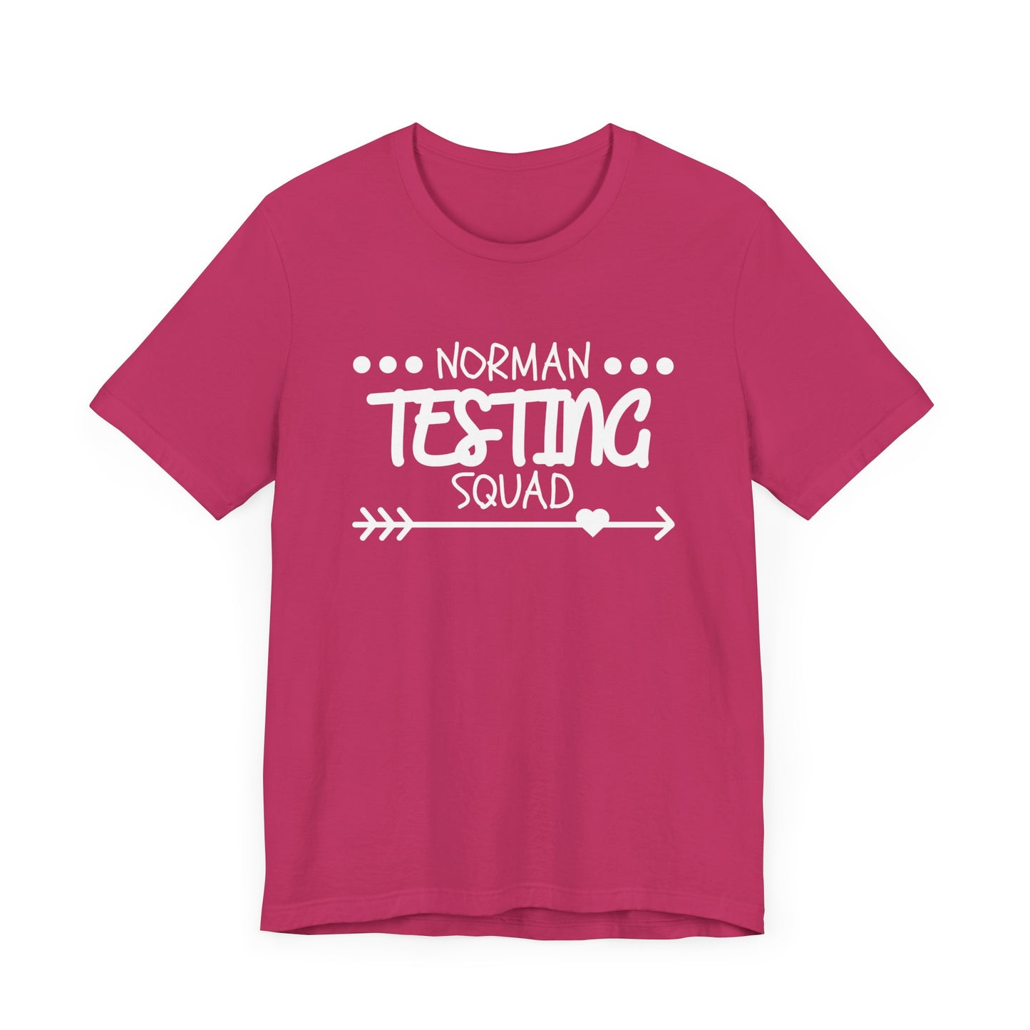 'Norman Testing Squad' Unisex Jersey Short Sleeve Tee