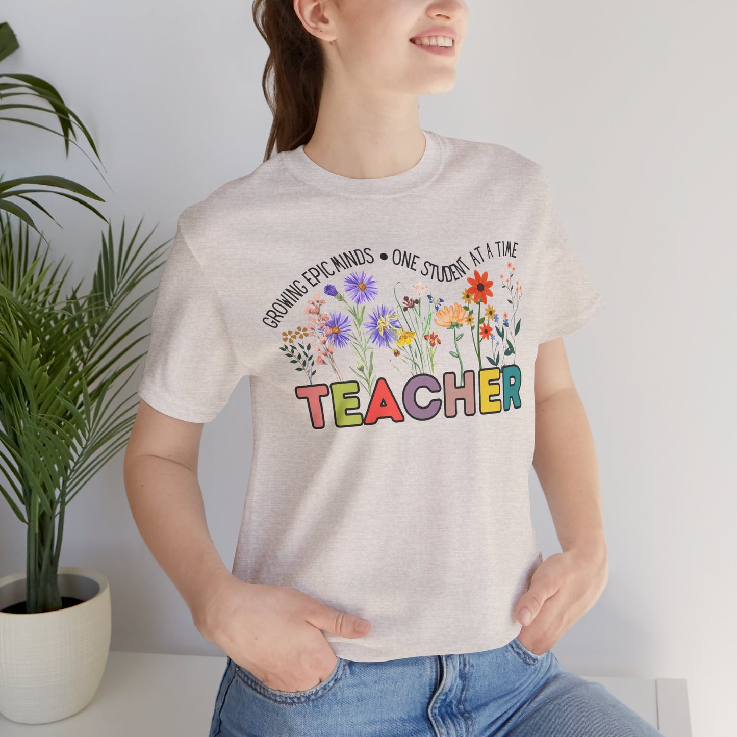 'Growing Epic Minds-One Student At A Time' Unisex Jersey Short Sleeve Tee