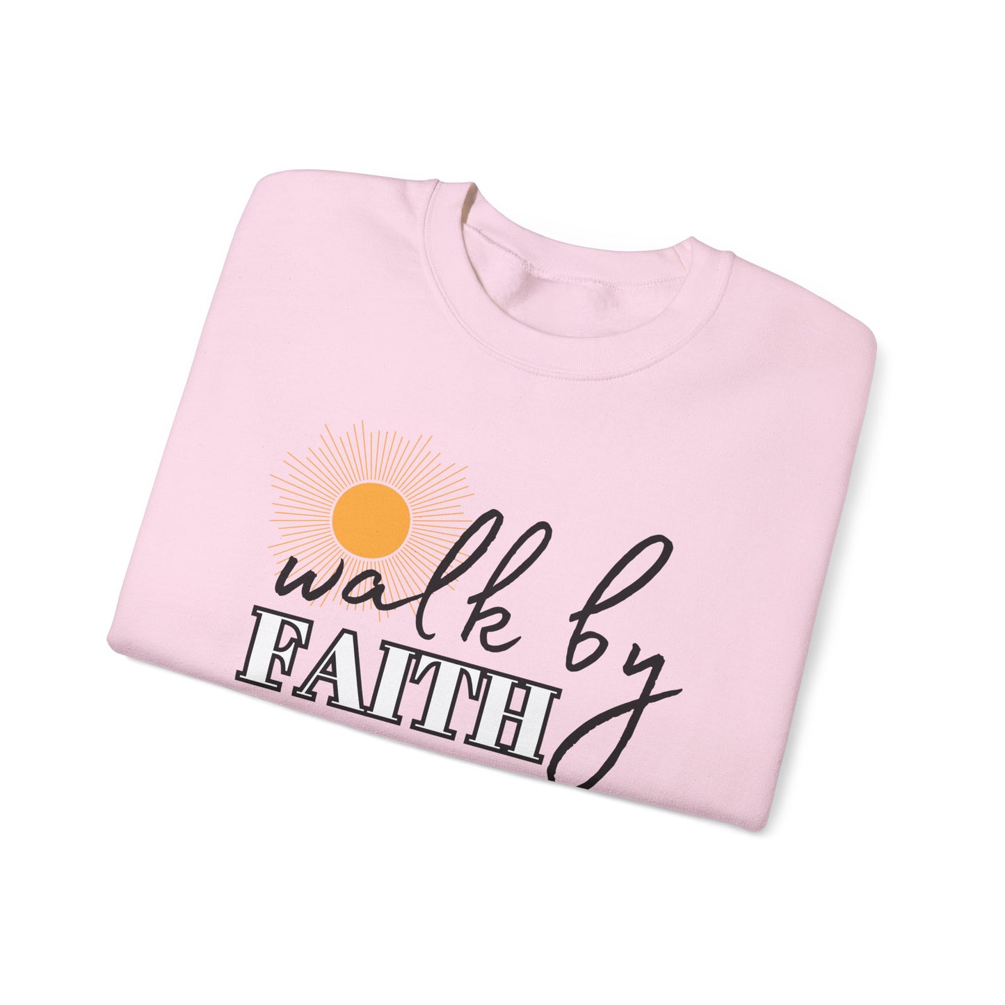 'Walk by Faith' Unisex Heavy Blend™ Crewneck Sweatshirt
