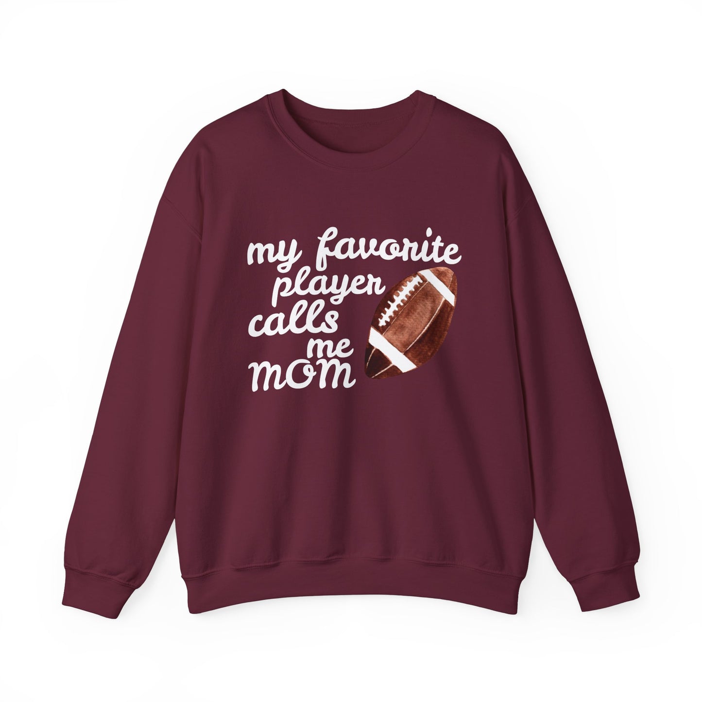 'My Favorite Player Calls Me Mom' Unisex Heavy Blend™ Crewneck Sweatshirt