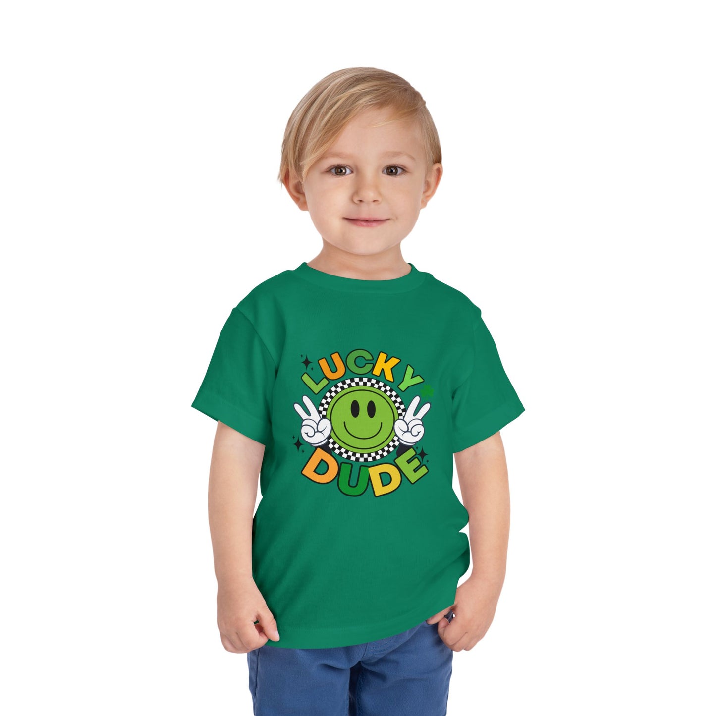 'Lucky Dude' Toddler Short Sleeve Tee