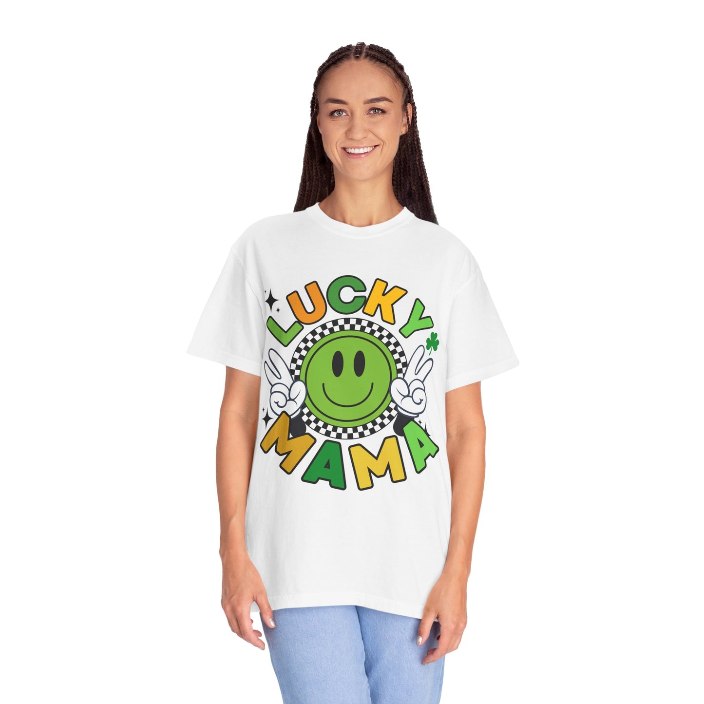'Lucky Mama' Unisex Garment-Dyed T-shirt