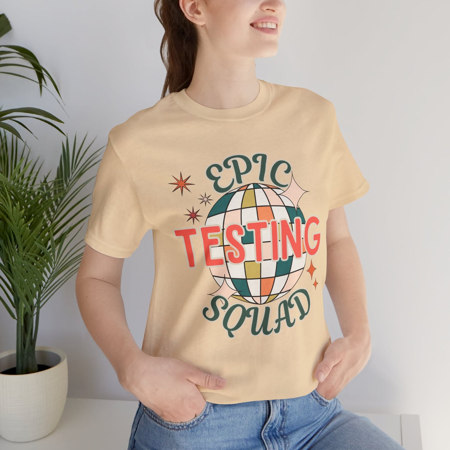 'Epic Testing Squad' Unisex Jersey Short Sleeve Tee