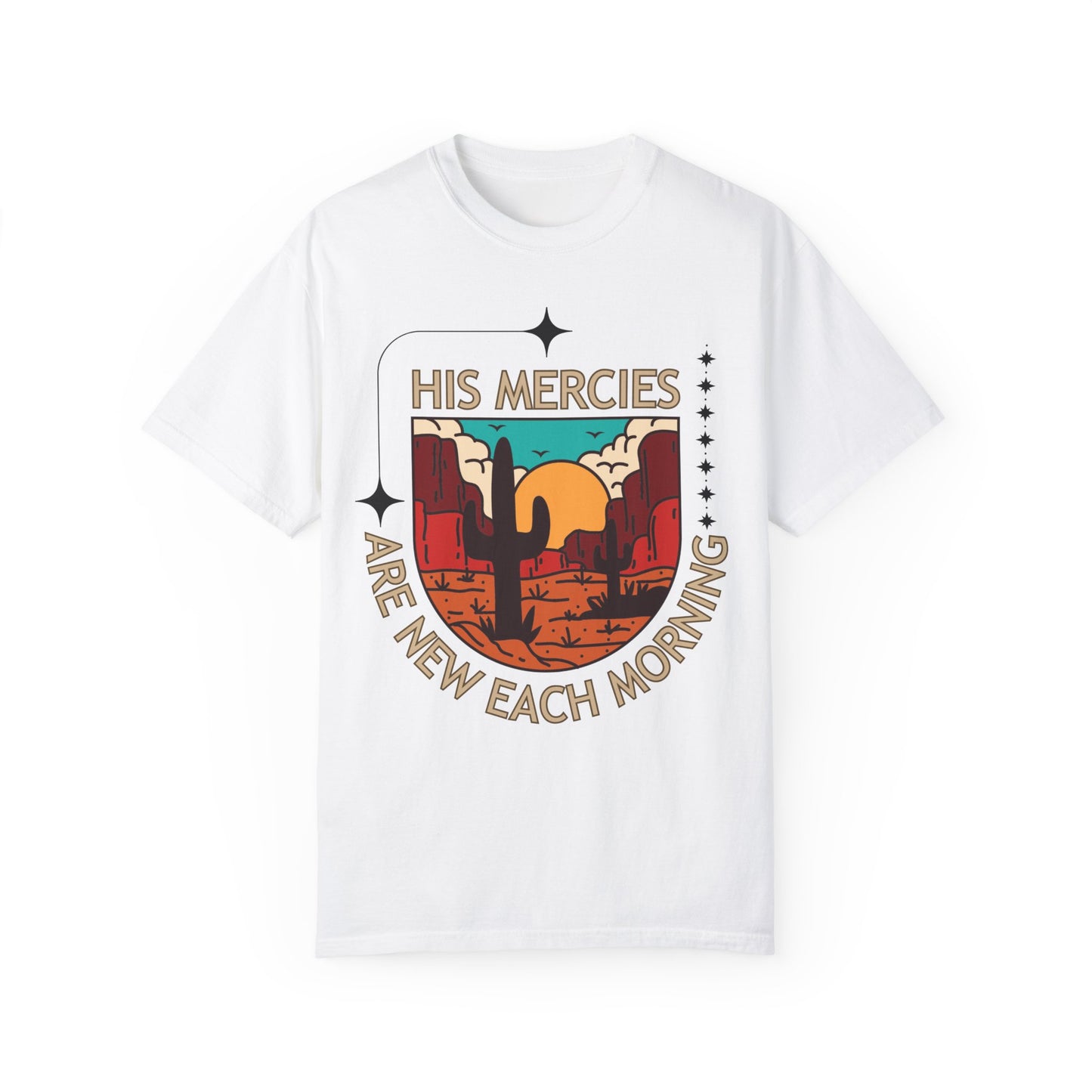 'His Mercies Are New Each Morning' Unisex Garment-Dyed T-shirt