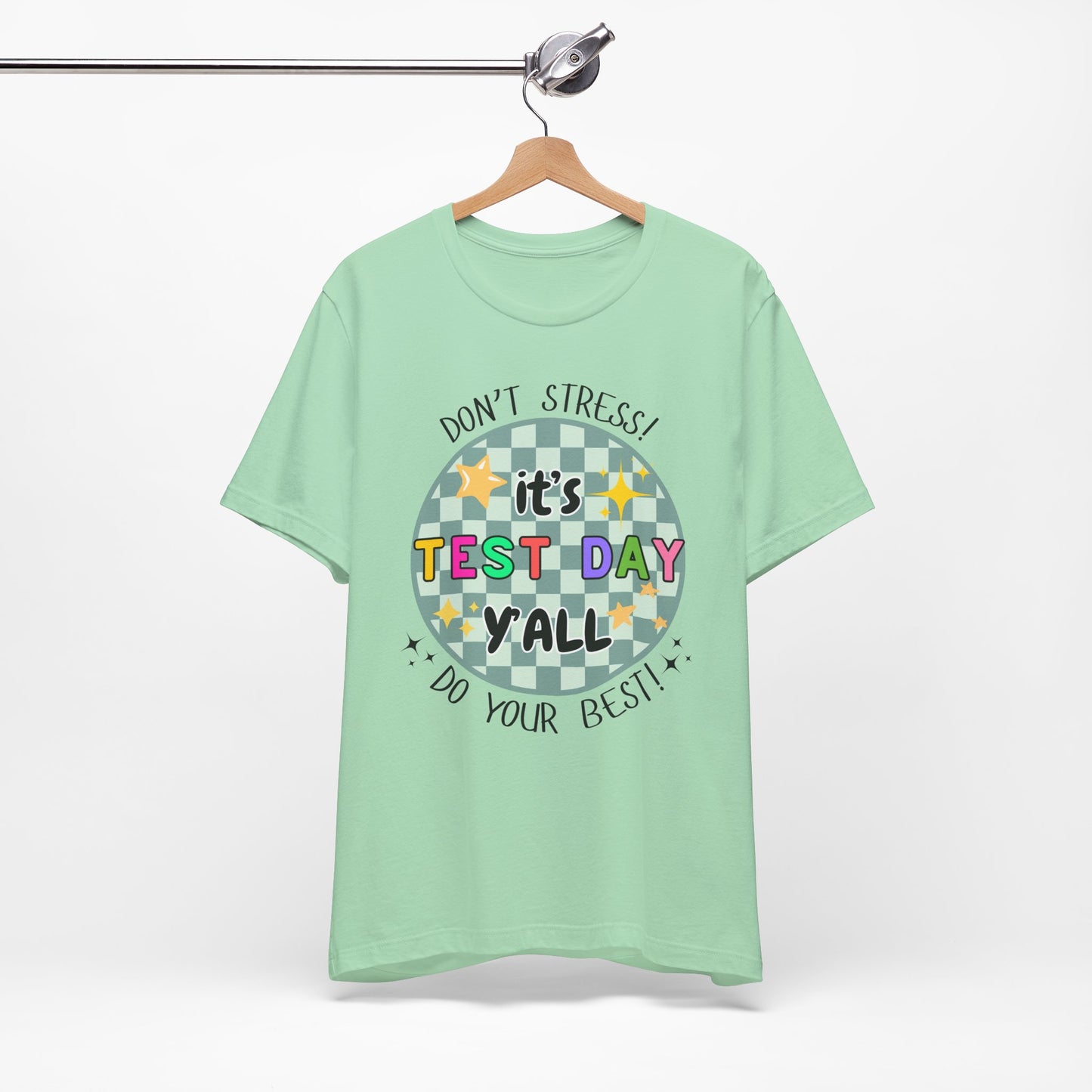 'It's Test Day Y'all' Unisex Jersey Short Sleeve Tee