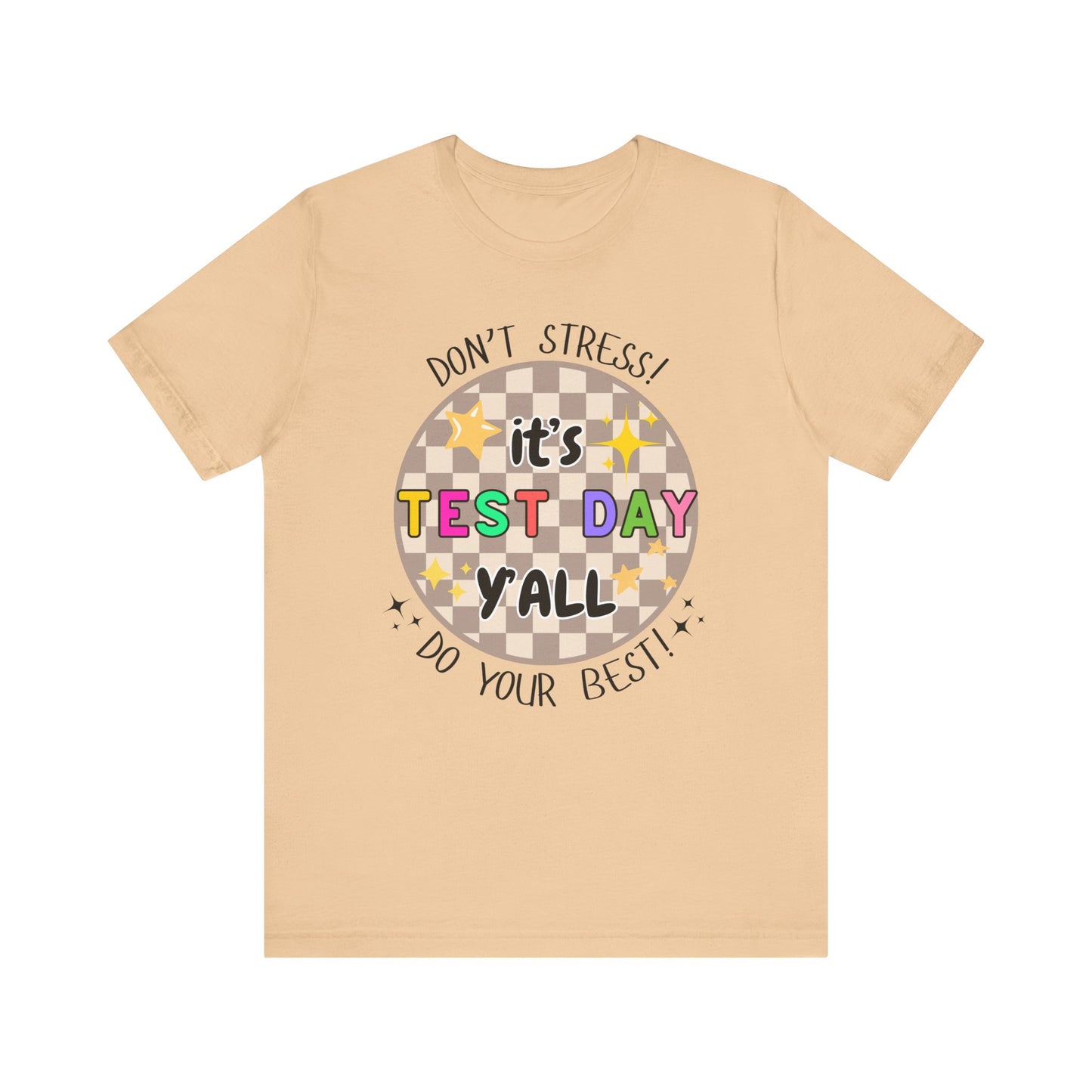 'It's Test Day Y'all' Unisex Jersey Short Sleeve Tee