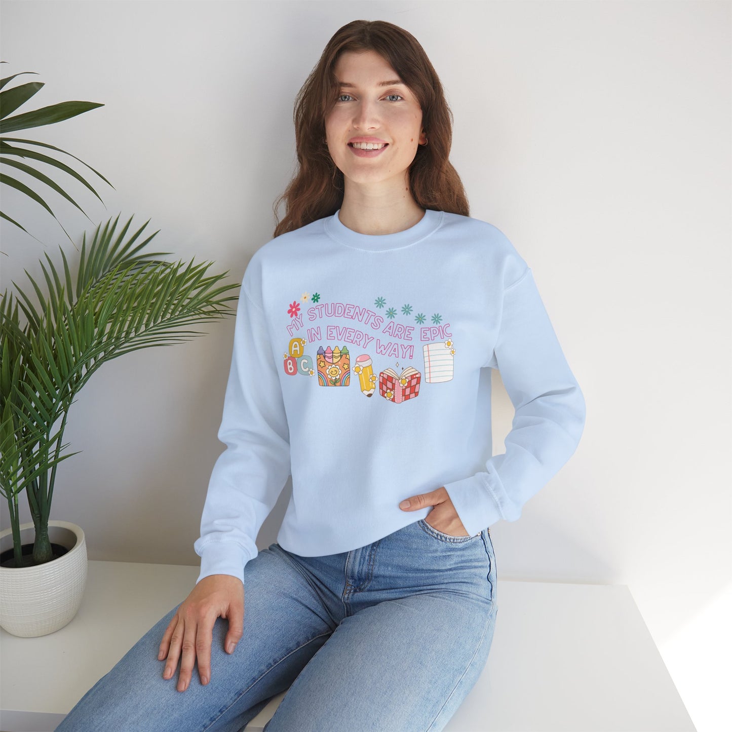 'My Students Are Epic In Every Way' Unisex Heavy Blend™ Crewneck Sweatshirt