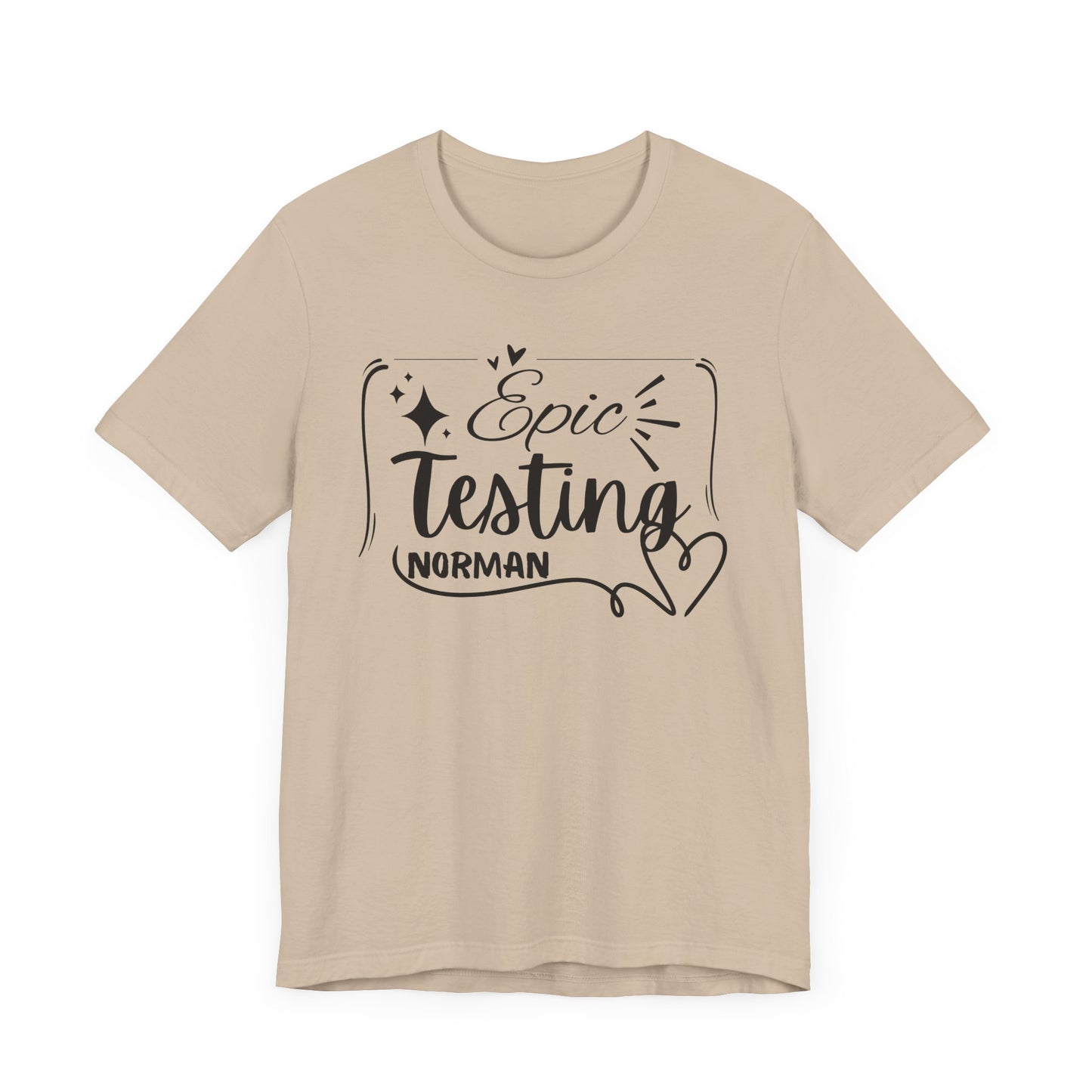 'Epic Testing Norman' Unisex Jersey Short Sleeve Tee