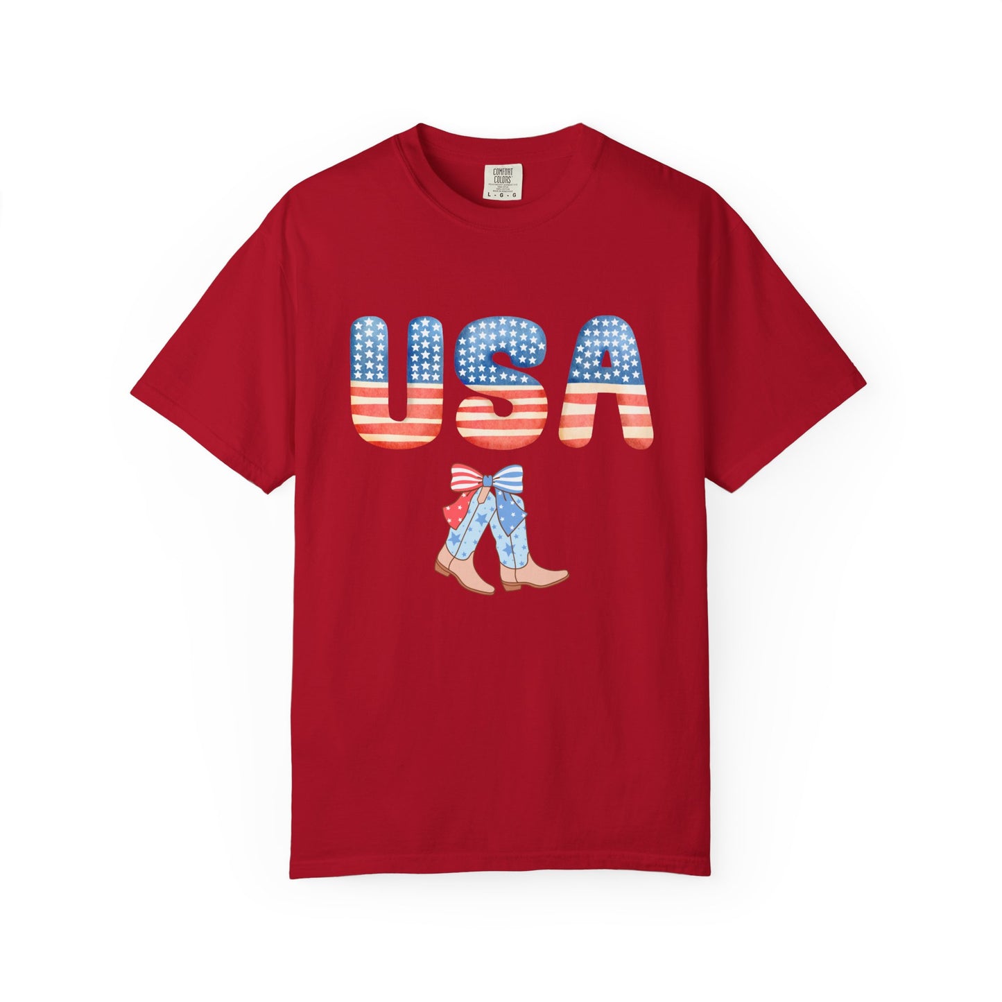'USA' Unisex Garment-Dyed T-shirt