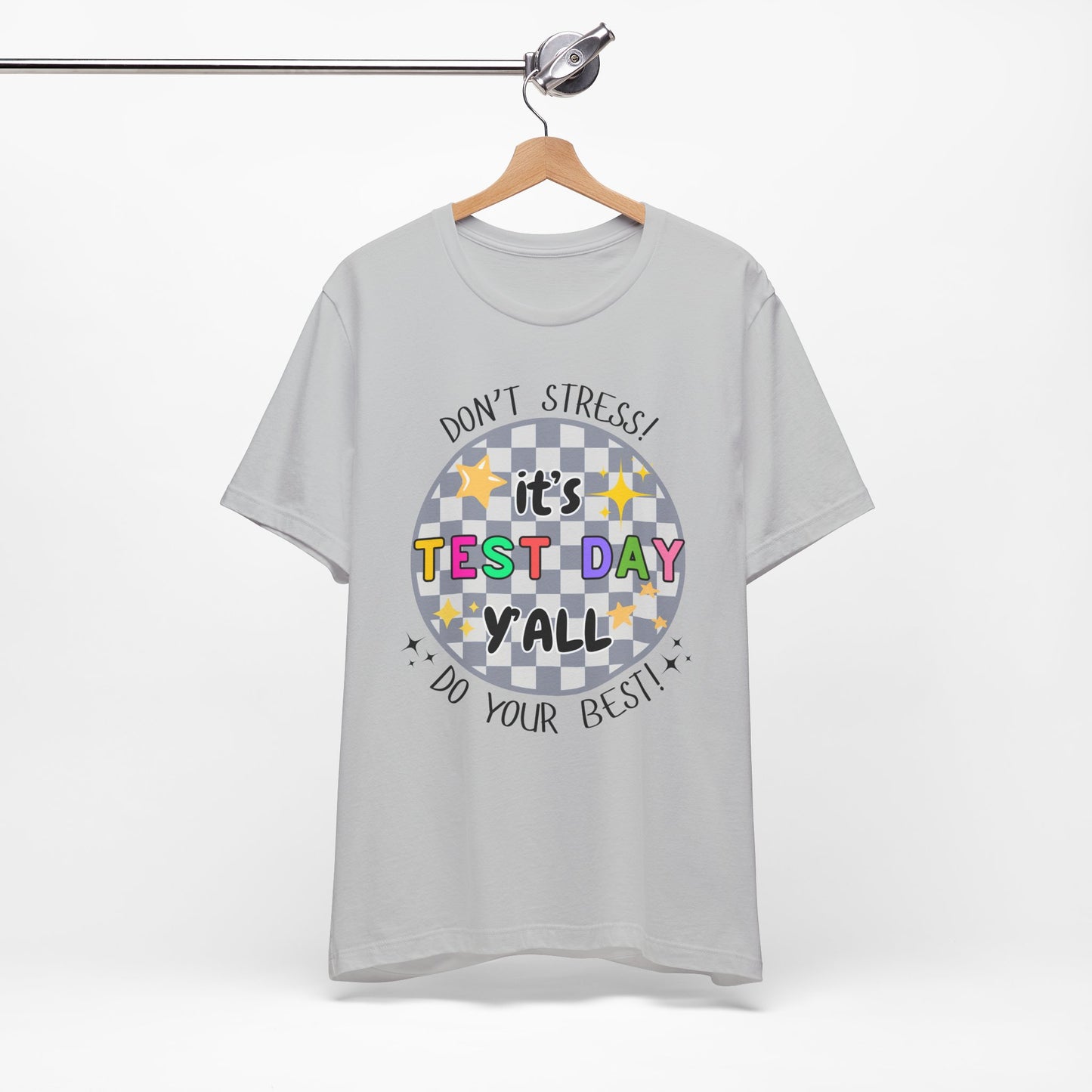 'It's Test Day Y'all' Unisex Jersey Short Sleeve Tee