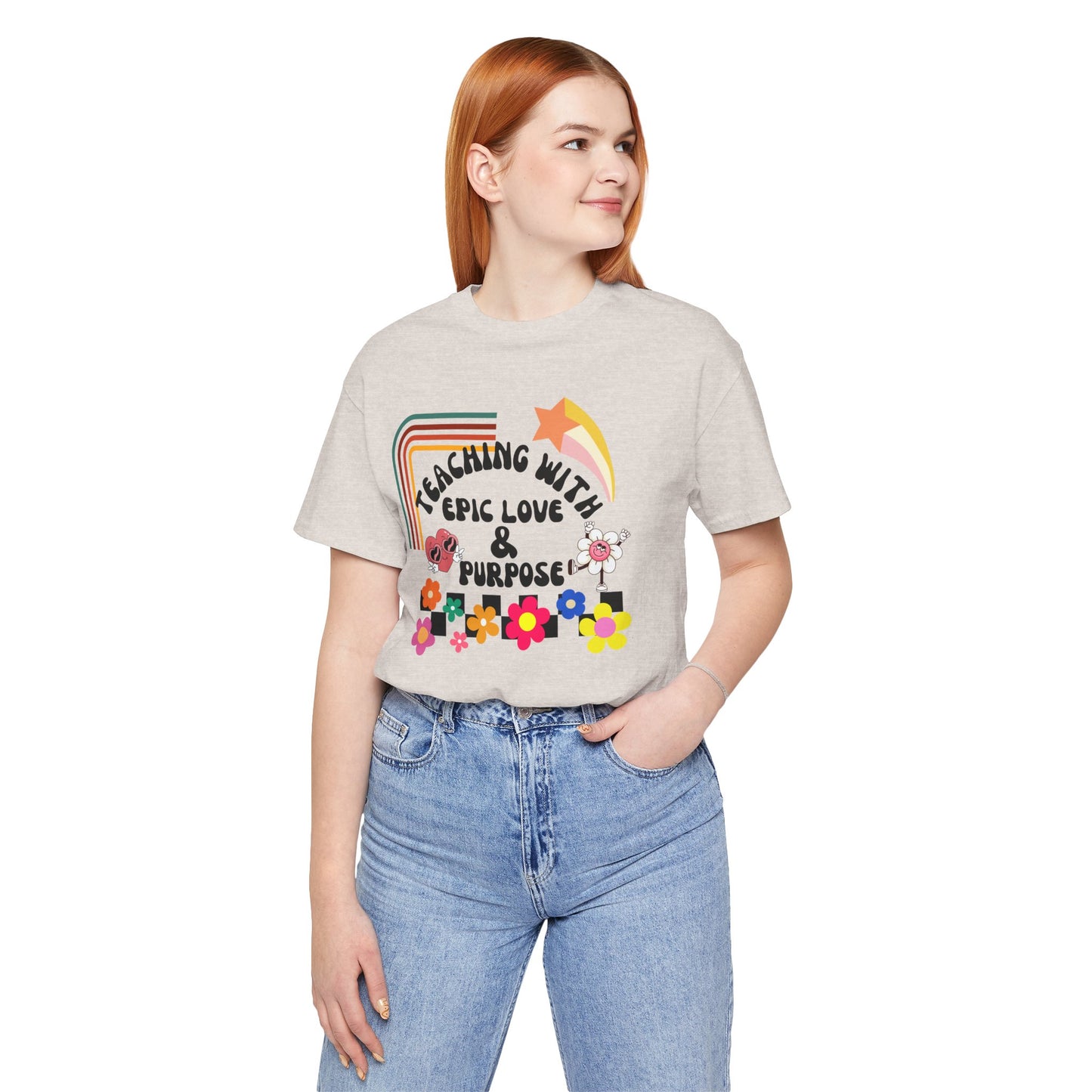 'Teaching With Epic Love & Purpose' Unisex Jersey Short Sleeve Tee