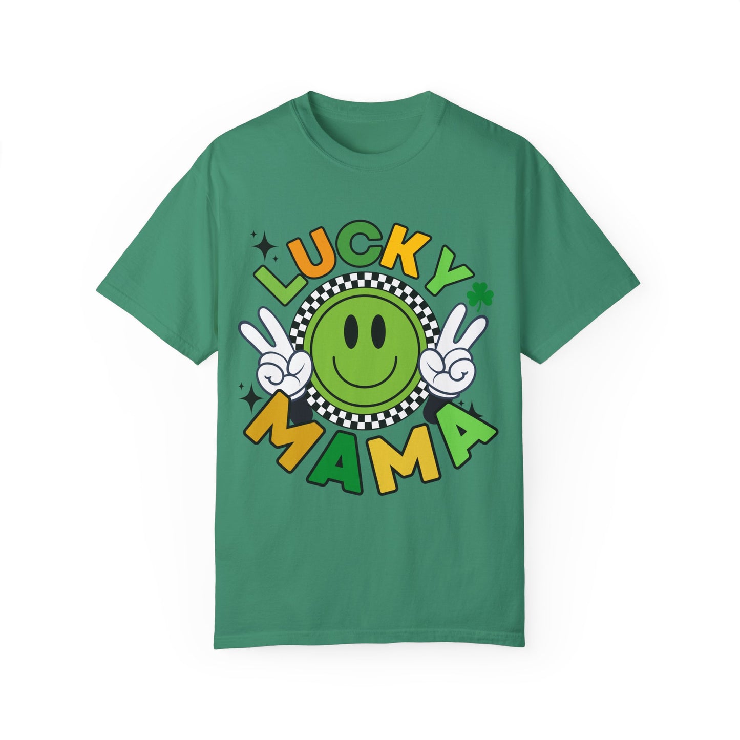 'Lucky Mama' Unisex Garment-Dyed T-shirt