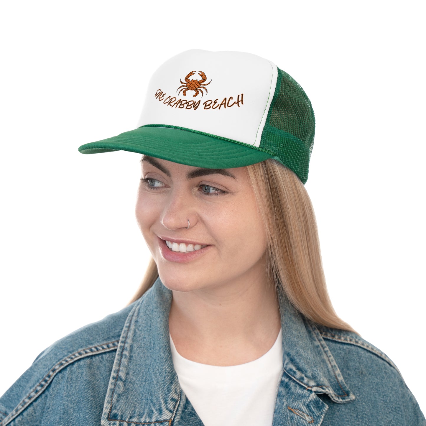 'One Crabby Beach' Trucker Caps