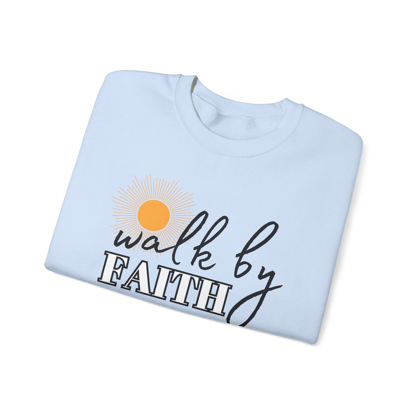'Walk by Faith' Unisex Heavy Blend™ Crewneck Sweatshirt