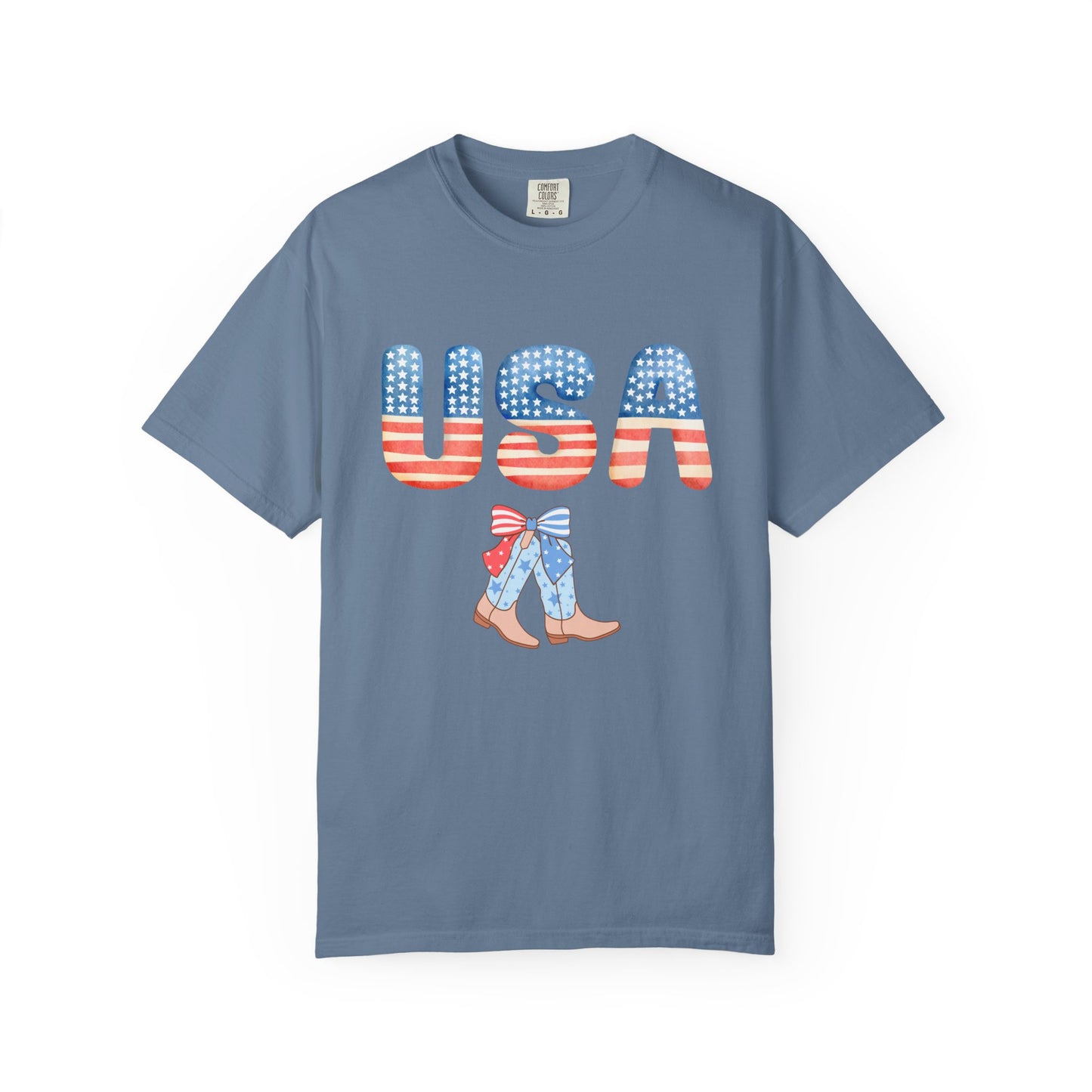 'USA' Unisex Garment-Dyed T-shirt