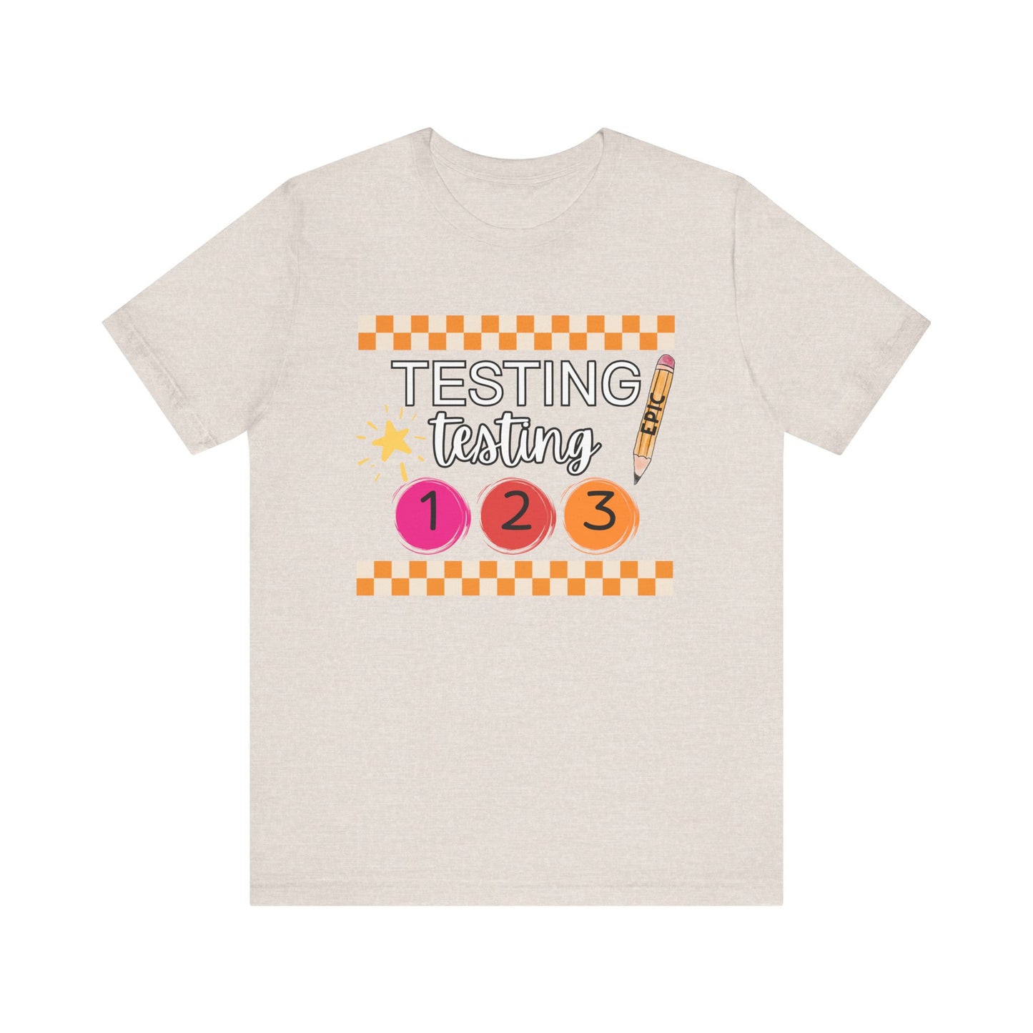 'Epic Testing Testing 1 2 3' Unisex Jersey Short Sleeve Tee