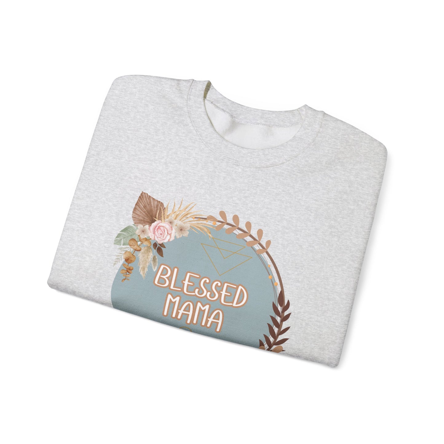 'Blessed Mama' Unisex Heavy Blend™ Crewneck Sweatshirt