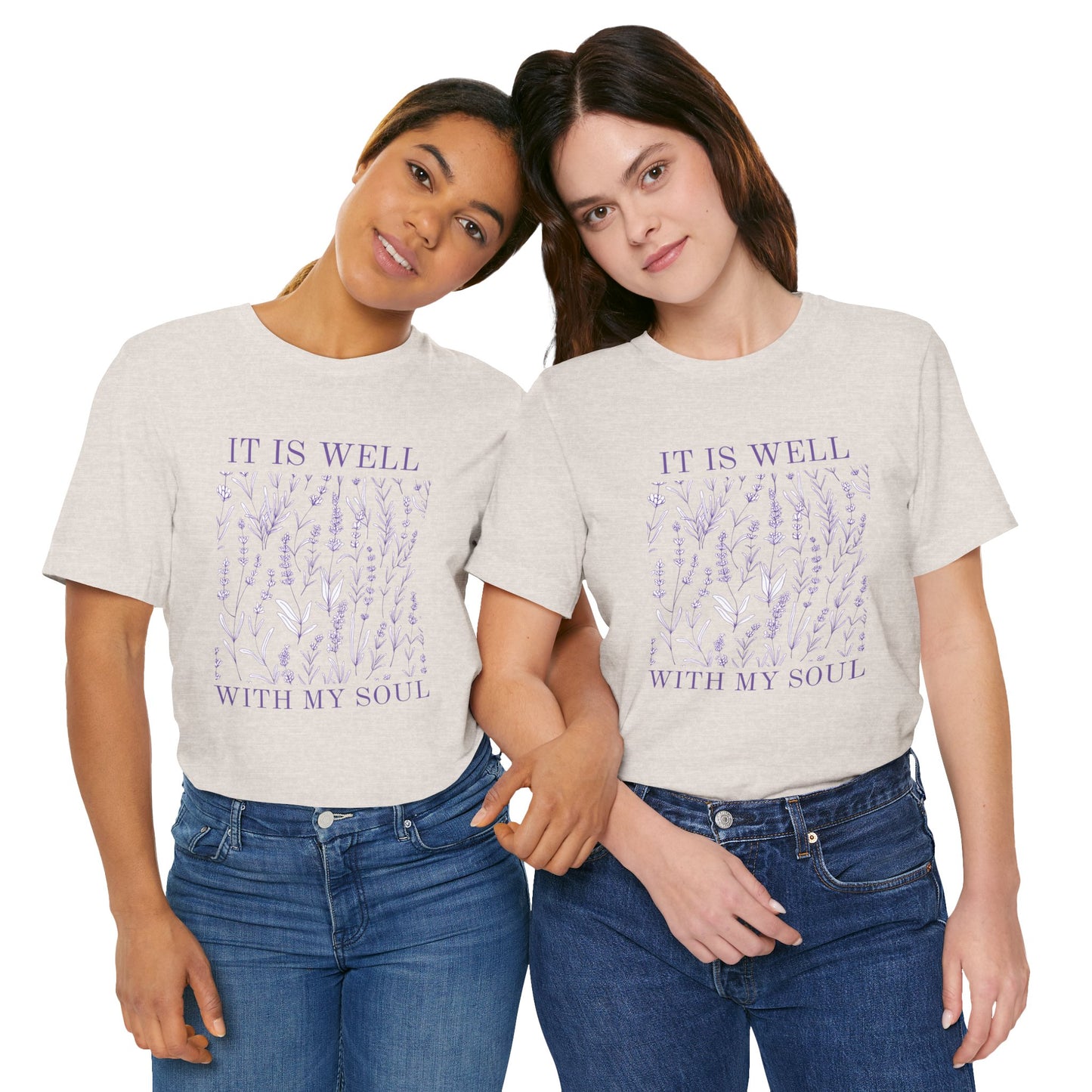 'It Is Well With My Soul' Unisex Jersey Short Sleeve Tee