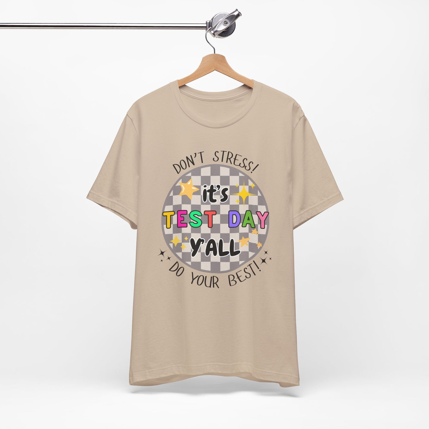 'It's Test Day Y'all' Unisex Jersey Short Sleeve Tee