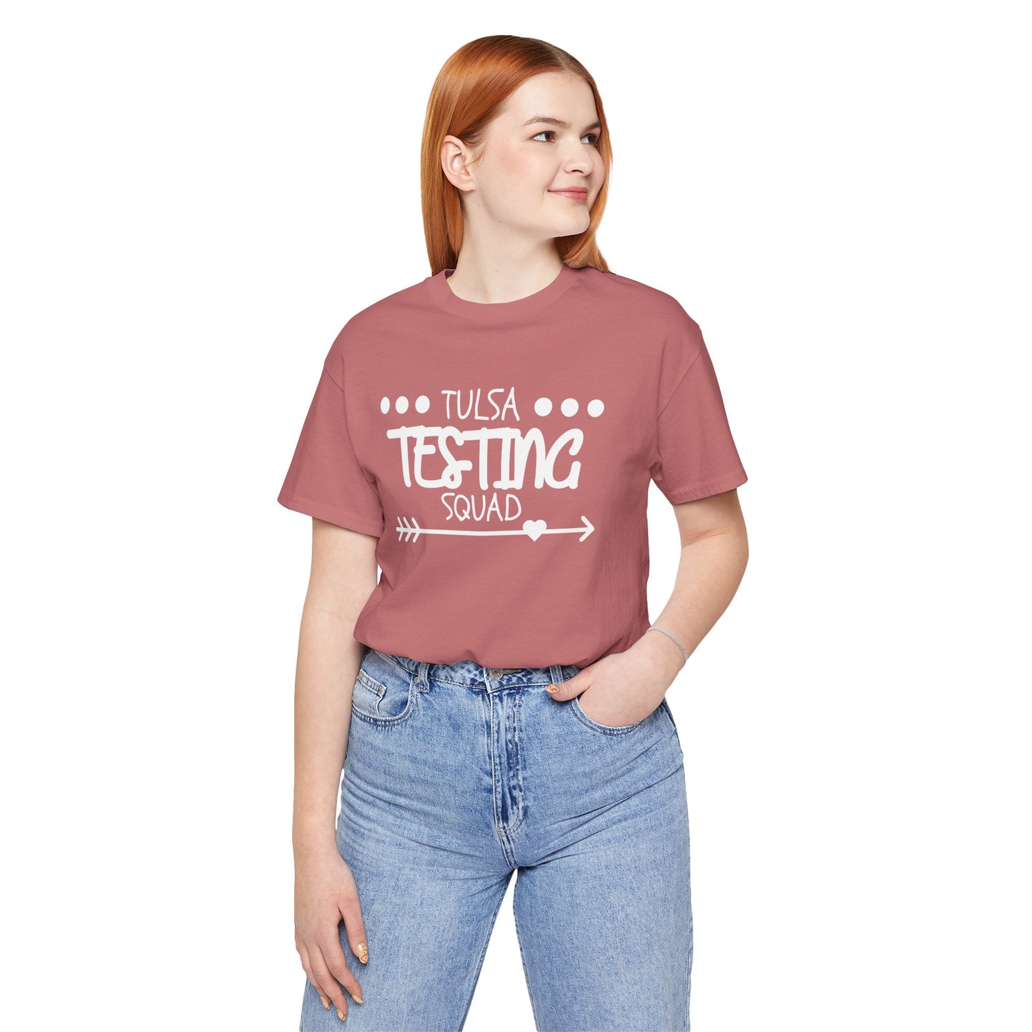 'Tulsa Testing Squad' Unisex Jersey Short Sleeve Tee