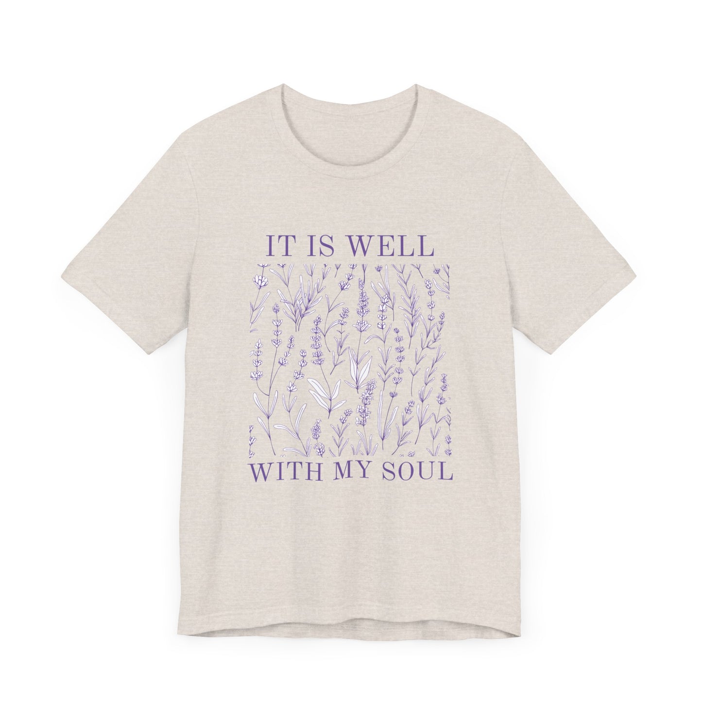 'It Is Well With My Soul' Unisex Jersey Short Sleeve Tee
