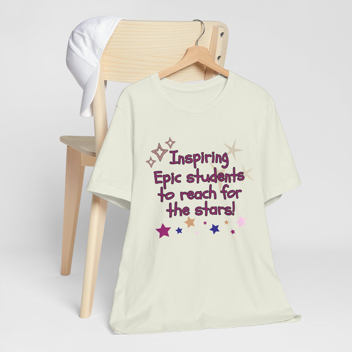 'Inspiring Epic Students To Reach For The Stars' Unisex Jersey Short Sleeve Tee