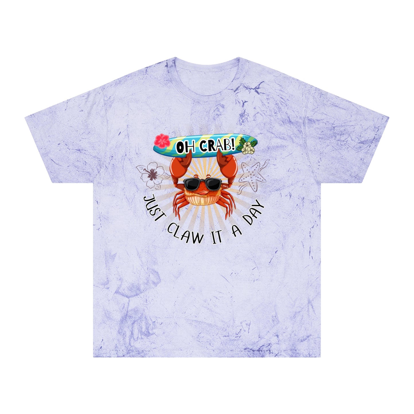 'Oh Crab! Just Claw It A Day' Unisex Color Blast T-Shirt