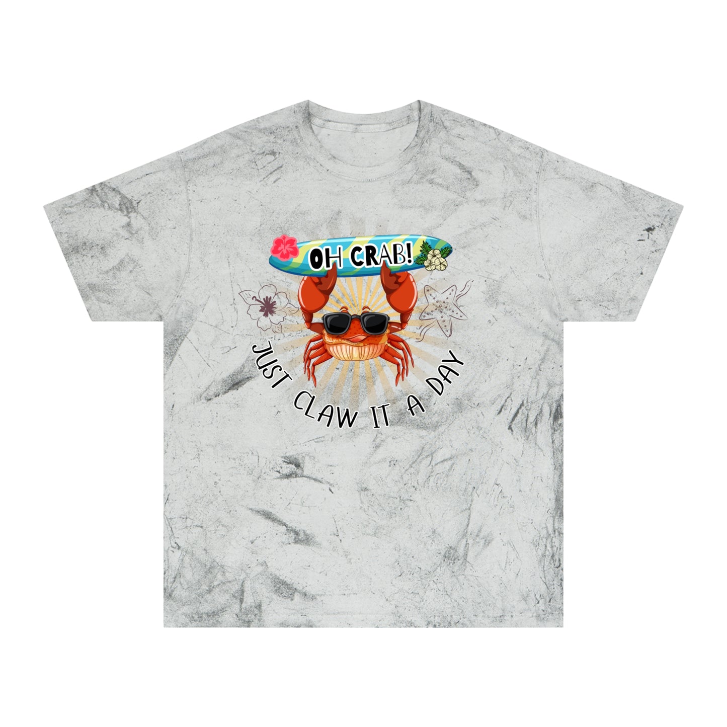 'Oh Crab! Just Claw It A Day' Unisex Color Blast T-Shirt