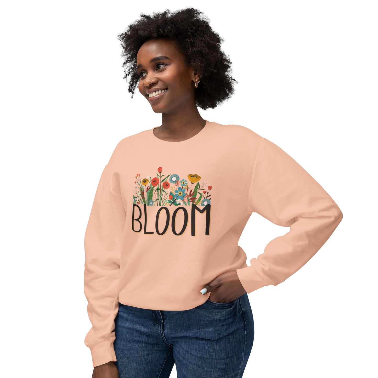 'Bloom' Unisex Lightweight Crewneck Sweatshirt