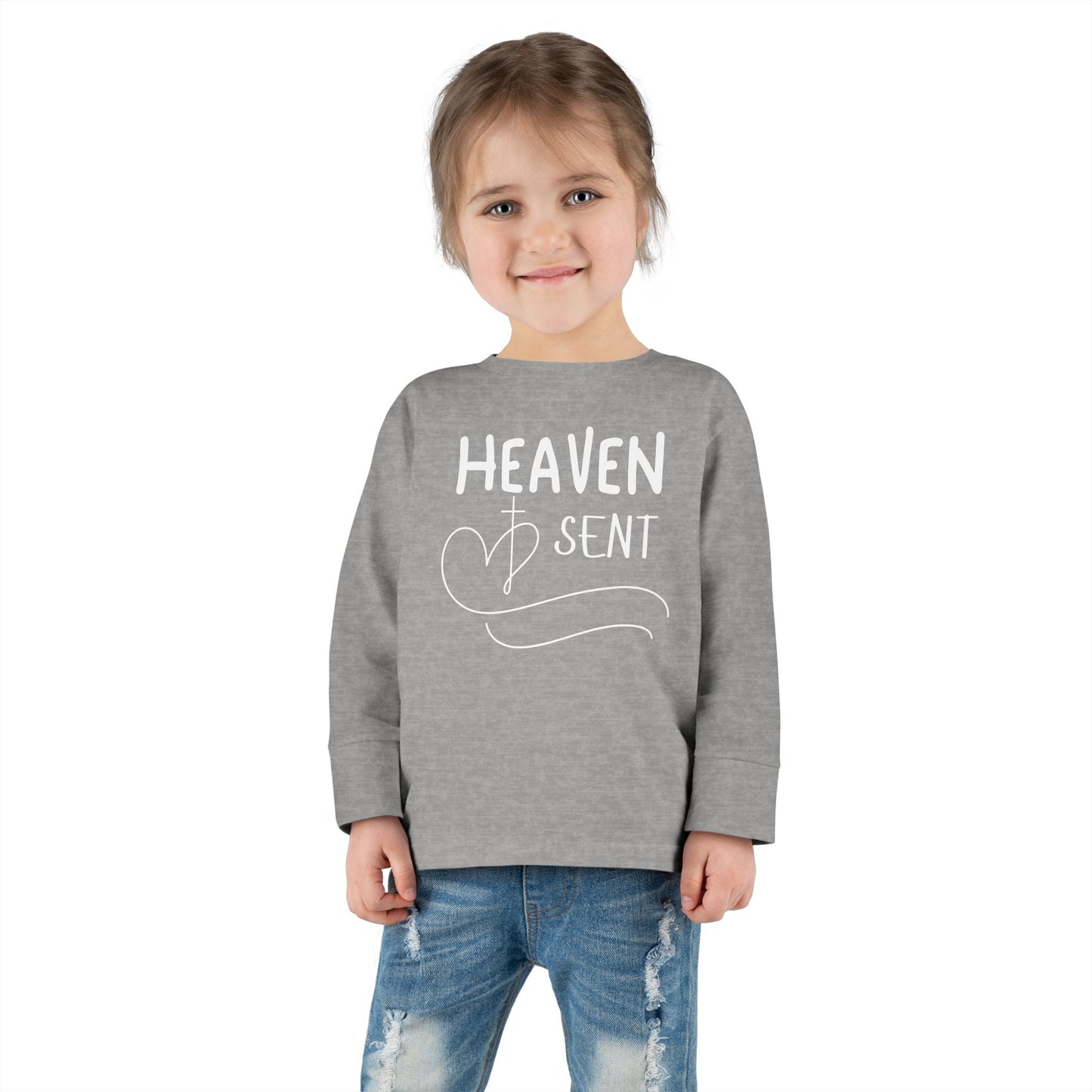 'Heaven Sent' Toddler Long Sleeve Tee