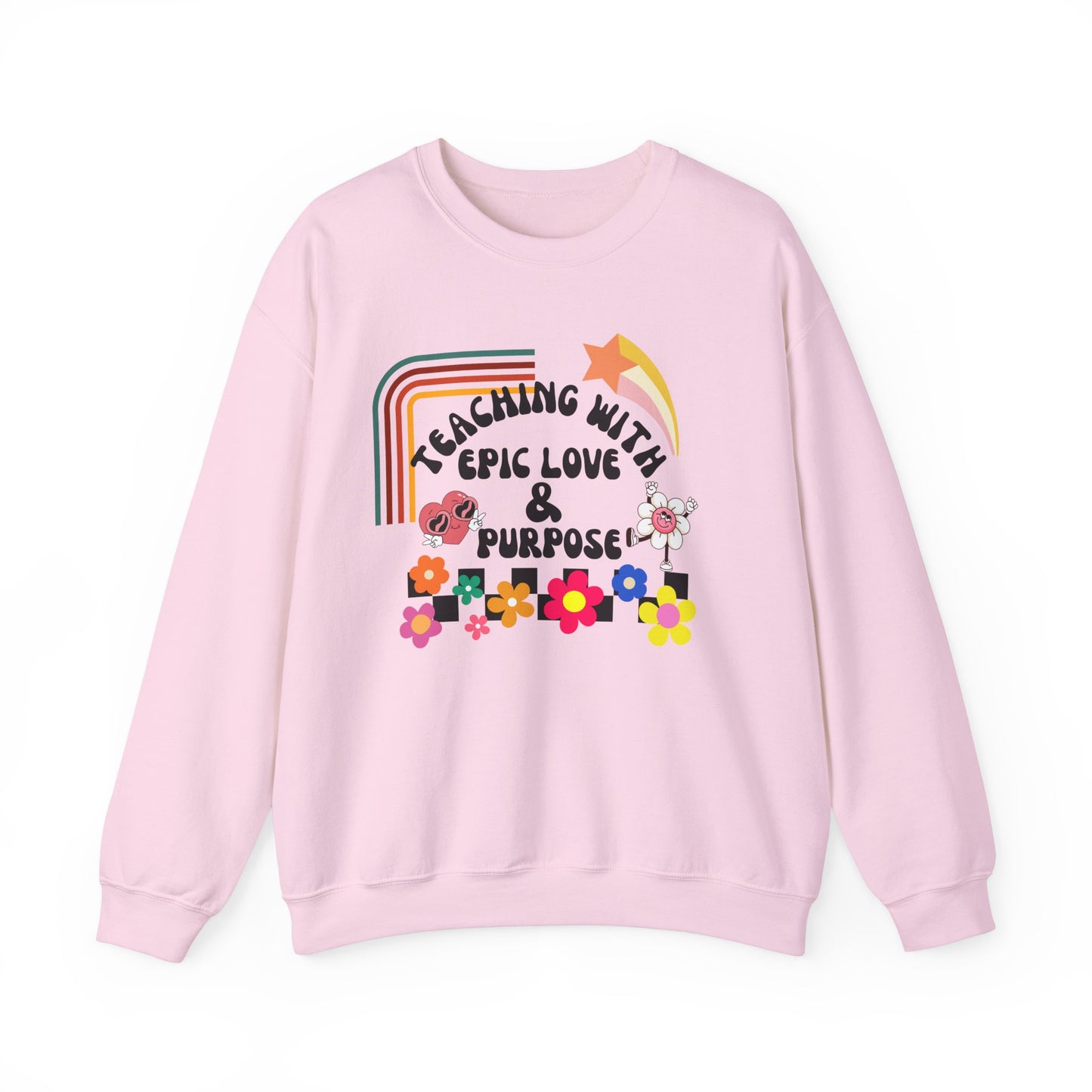 'Teaching With Epic Love & Purpose' Unisex Heavy Blend™ Crewneck Sweatshirt