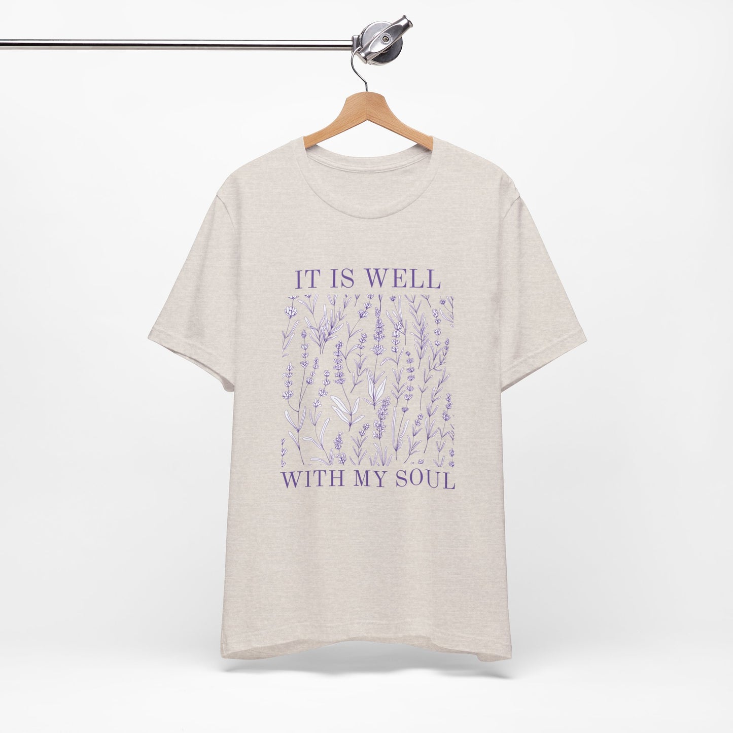 'It Is Well With My Soul' Unisex Jersey Short Sleeve Tee