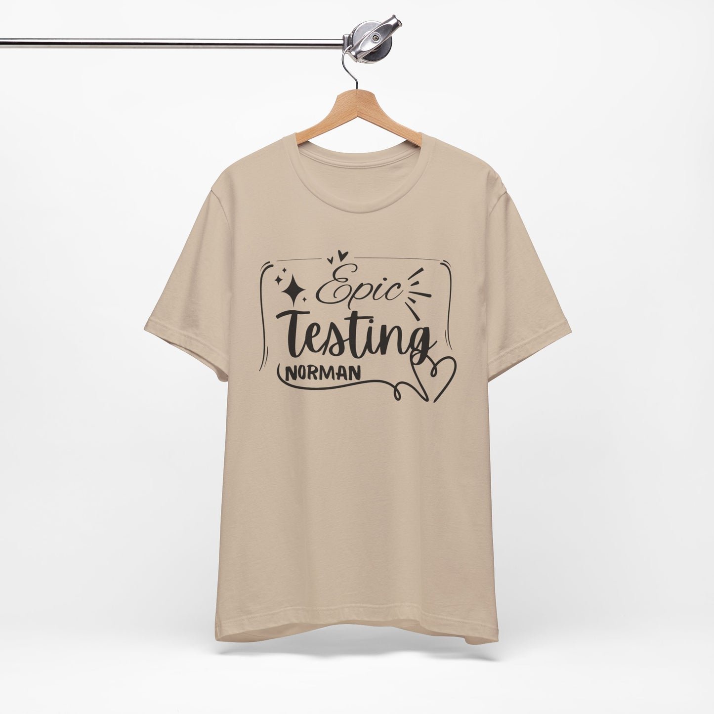 'Epic Testing Norman' Unisex Jersey Short Sleeve Tee