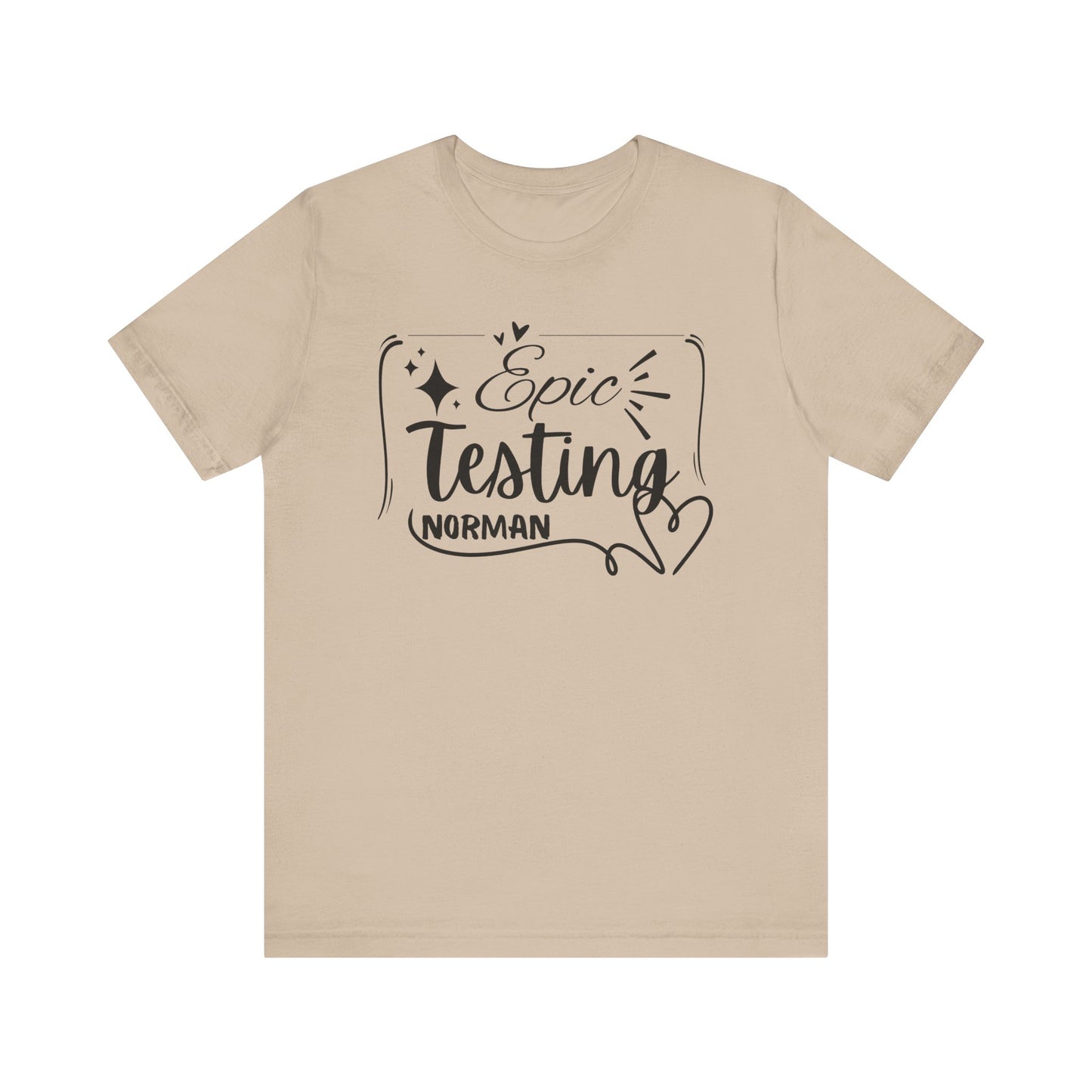 'Epic Testing Norman' Unisex Jersey Short Sleeve Tee