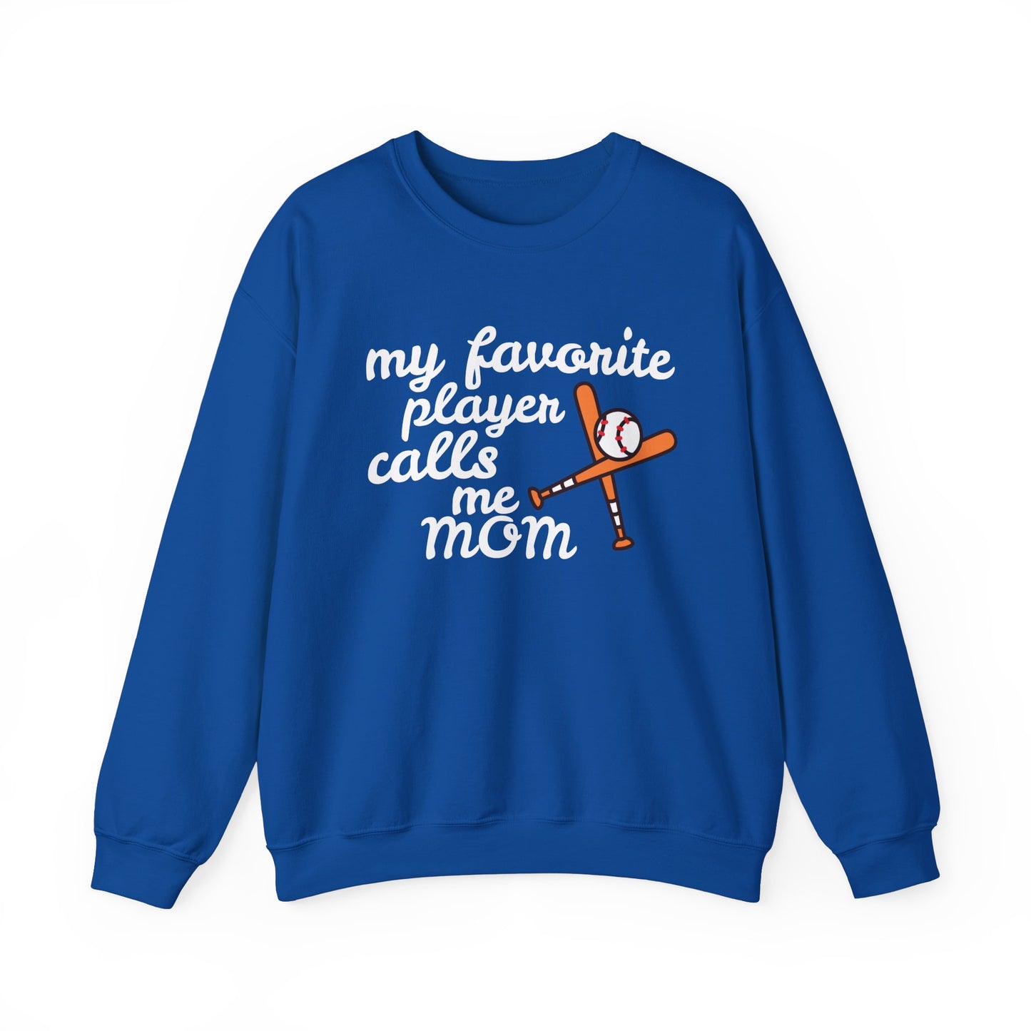 'My Favorite Player Calls Me Mom' Unisex Heavy Blend™ Crewneck Sweatshirt