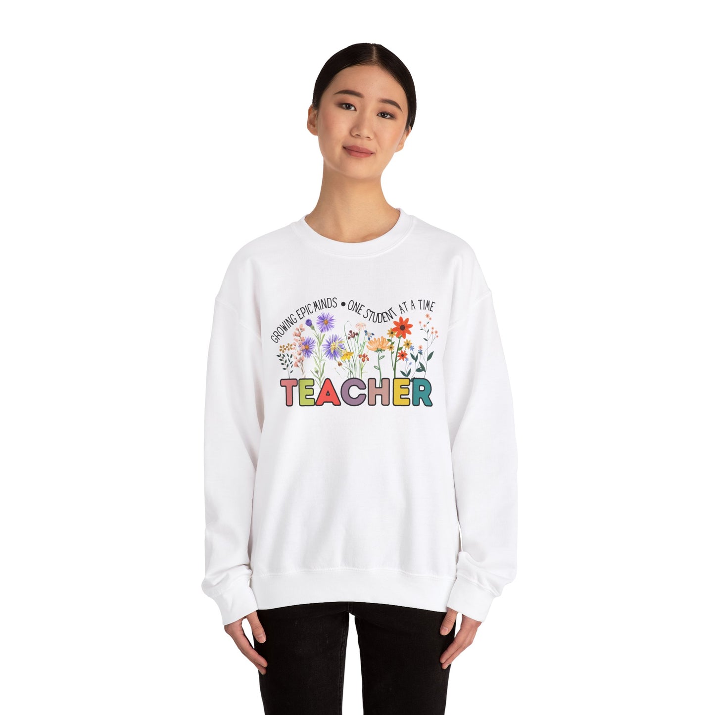 'Growing Epic Minds-One Student At A Time' Unisex Heavy Blend™ Crewneck Sweatshirt