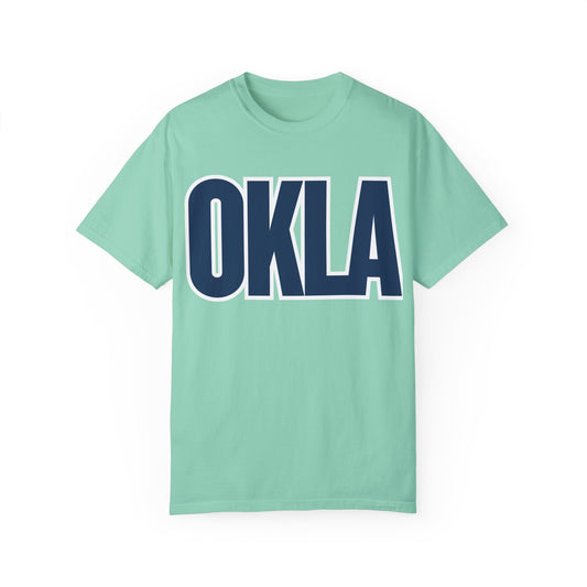 'OKLA' Unisex Garment-Dyed T-shirt