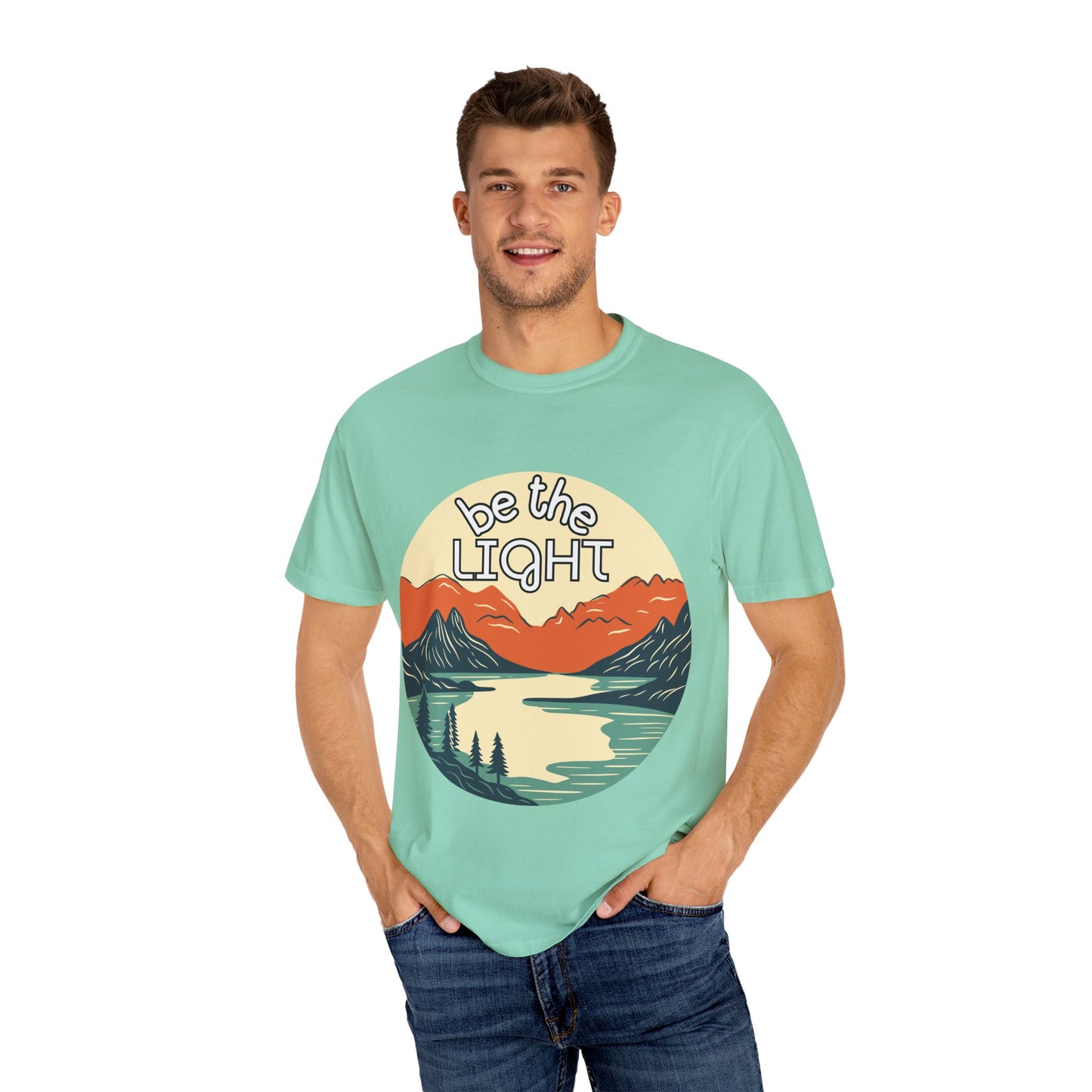 'Be the Light' Unisex Garment-Dyed T-shirt