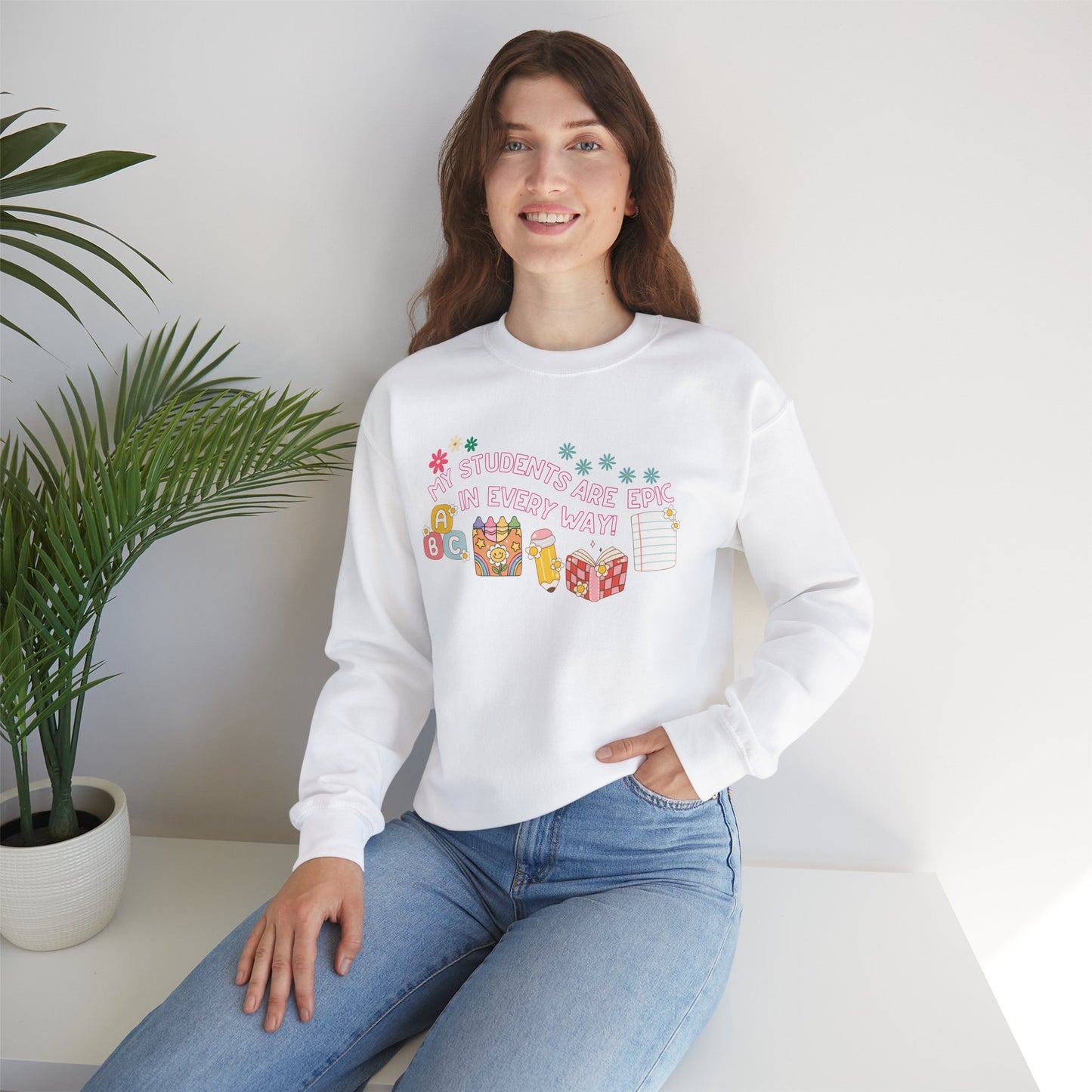 'My Students Are Epic In Every Way' Unisex Heavy Blend™ Crewneck Sweatshirt