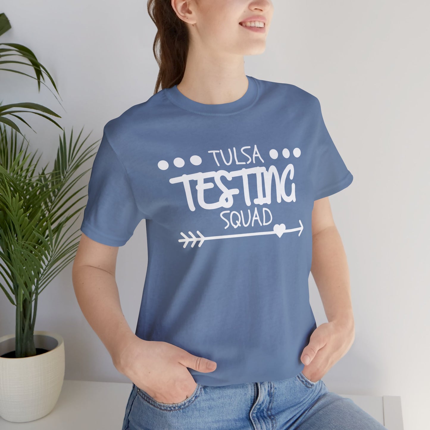 'Tulsa Testing Squad' Unisex Jersey Short Sleeve Tee