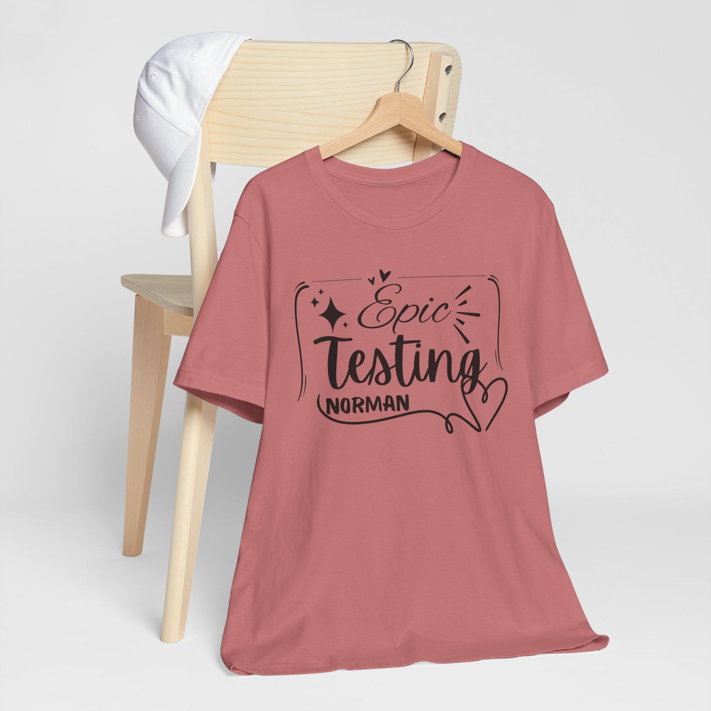 'Epic Testing Norman' Unisex Jersey Short Sleeve Tee